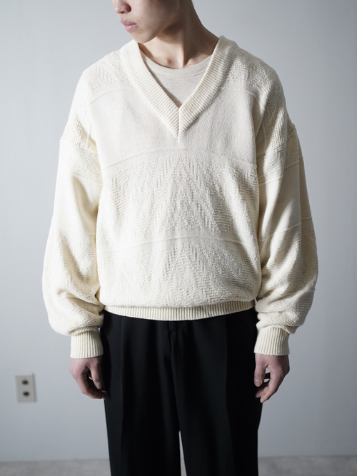 1990's Free Fall Acryl knit v-neck sweater