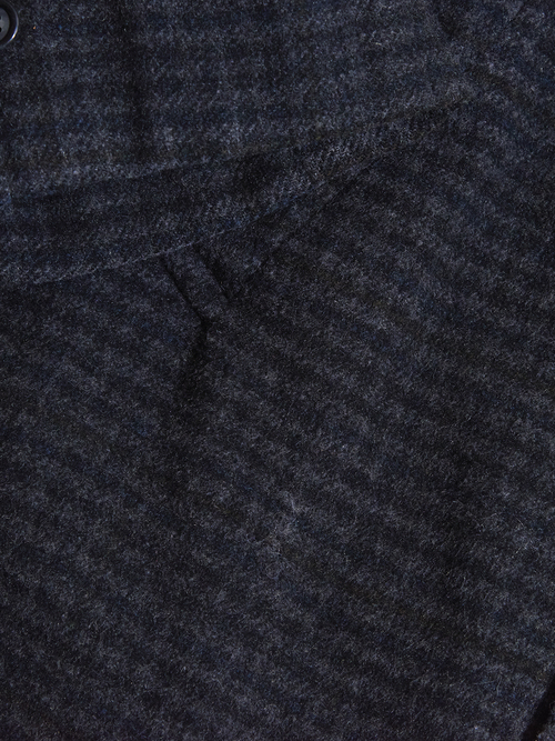 1960s "Burnbrae" wool check coat -CHACOAL-