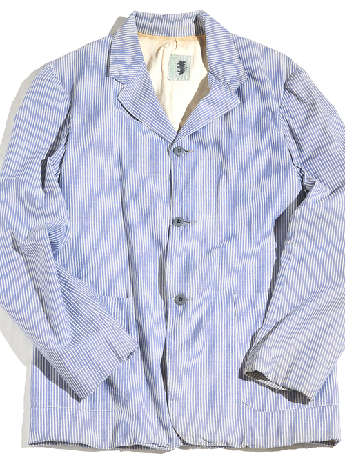 1950s "UNITED COSTUMERS" cotton tailored jacket -STRIPE- <SALE¥22500→¥18000>