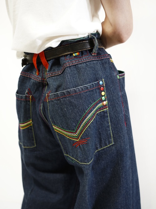 1990-00's Members Property Wide baggy Denim pants