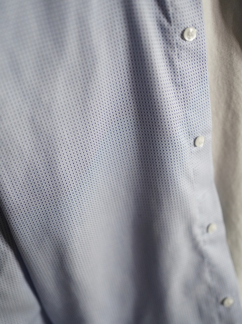 St Croix Woven pattern cotton L/S shirt / Made in Italy