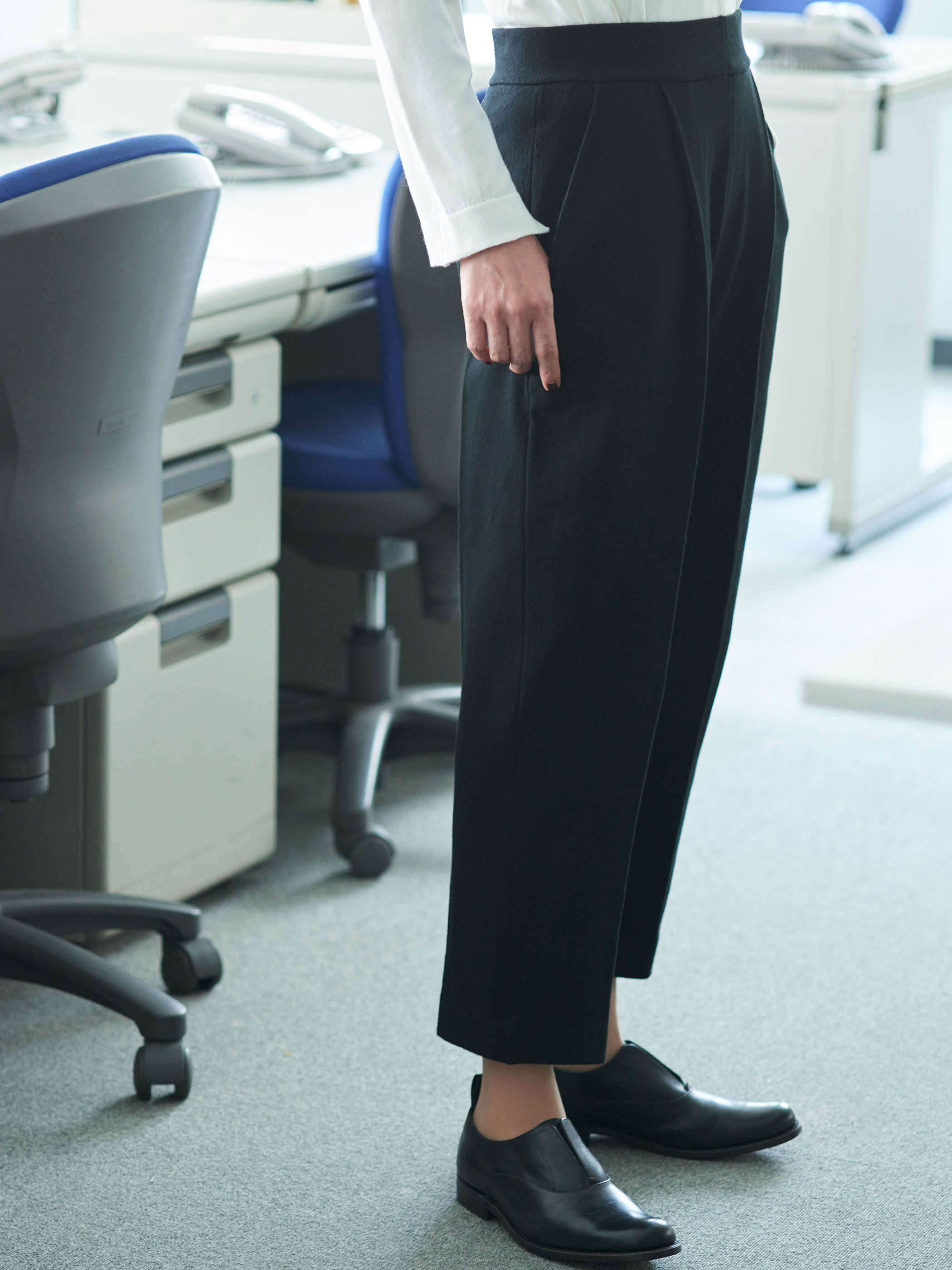 Work Wear collection Women's Tapered Pants Black(テーパードパンツ・ブラック)