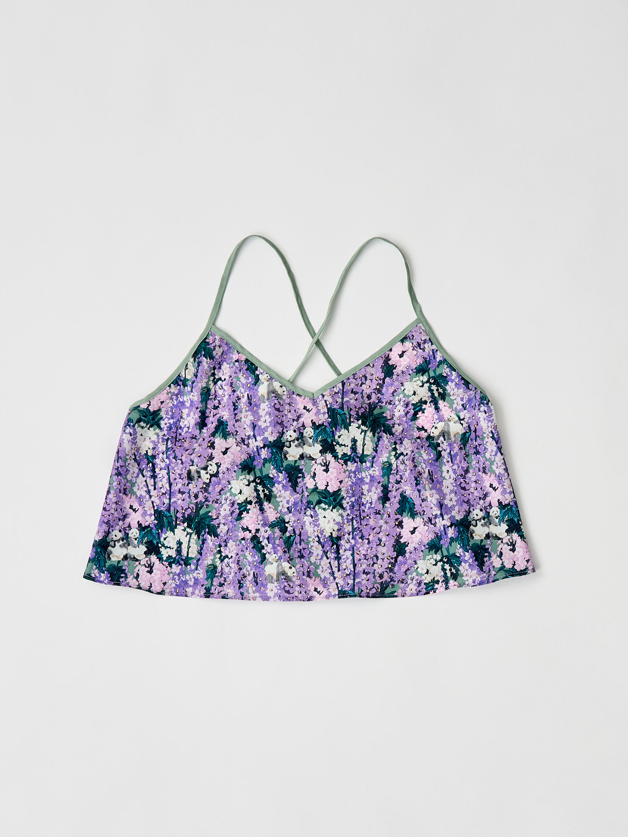 【受注商品】panda printed camisole・PURPLE 【受注商品】panda printed camisole・PURPLE