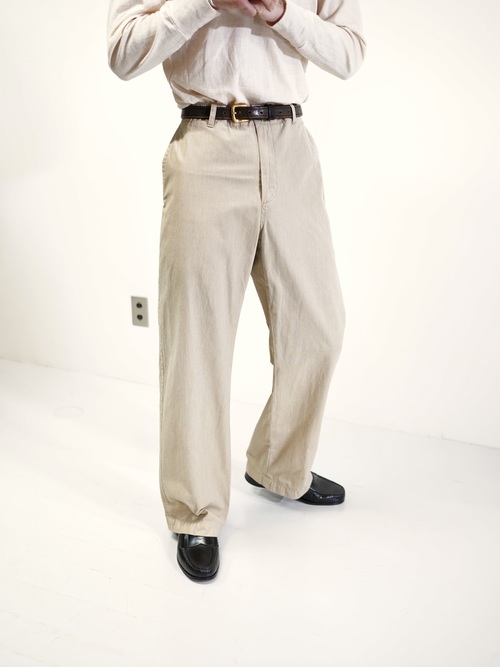00's BANANA REPUBLIC Cotton stripe trousers / Made in India