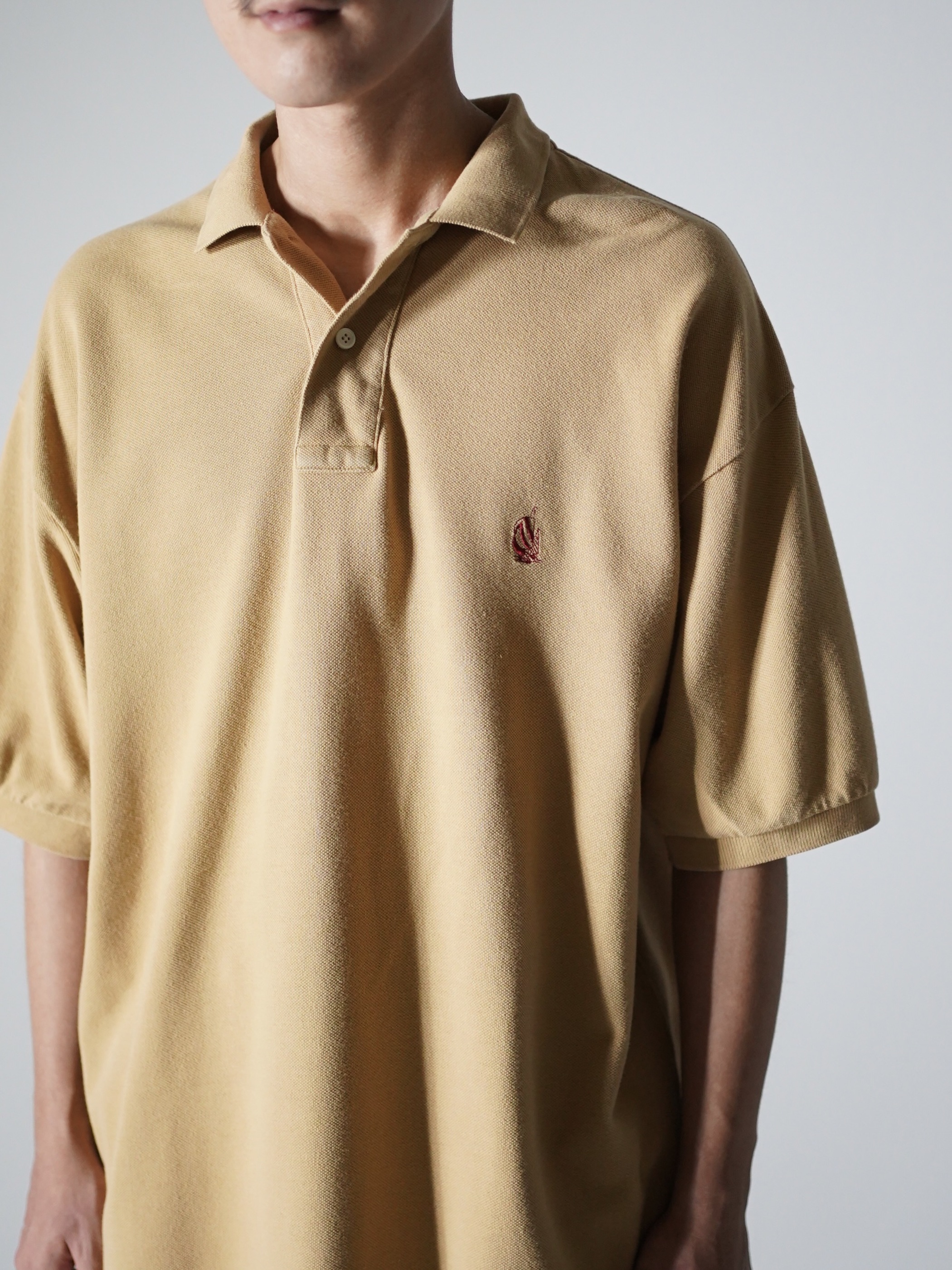1990's nautica 1point polo shirt / Made in Hong Kong