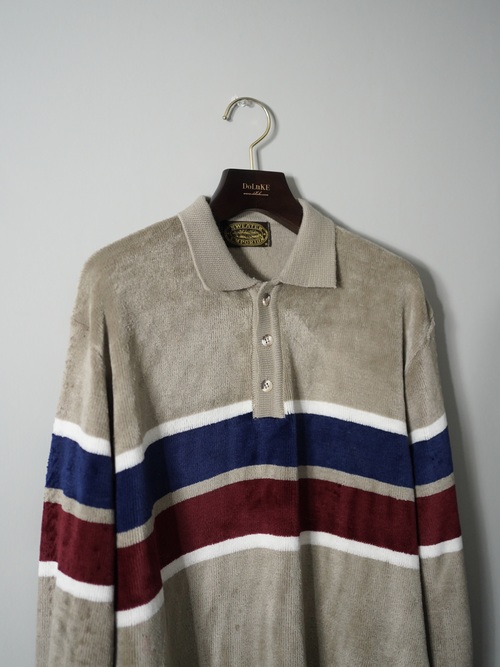 1980s SWEATER EMPORIUM Velours polo shirts