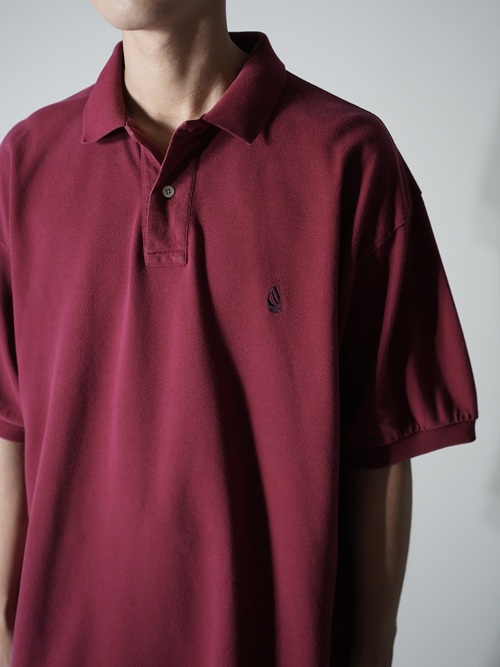 1990's nautica 1point polo shirt / Made in Hong Kong