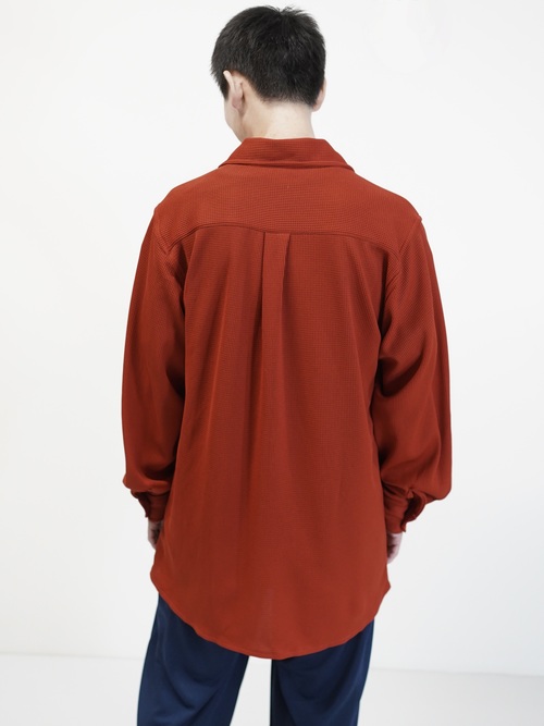 1990's HABAND Poly 100% waffle fabric L/S shirt