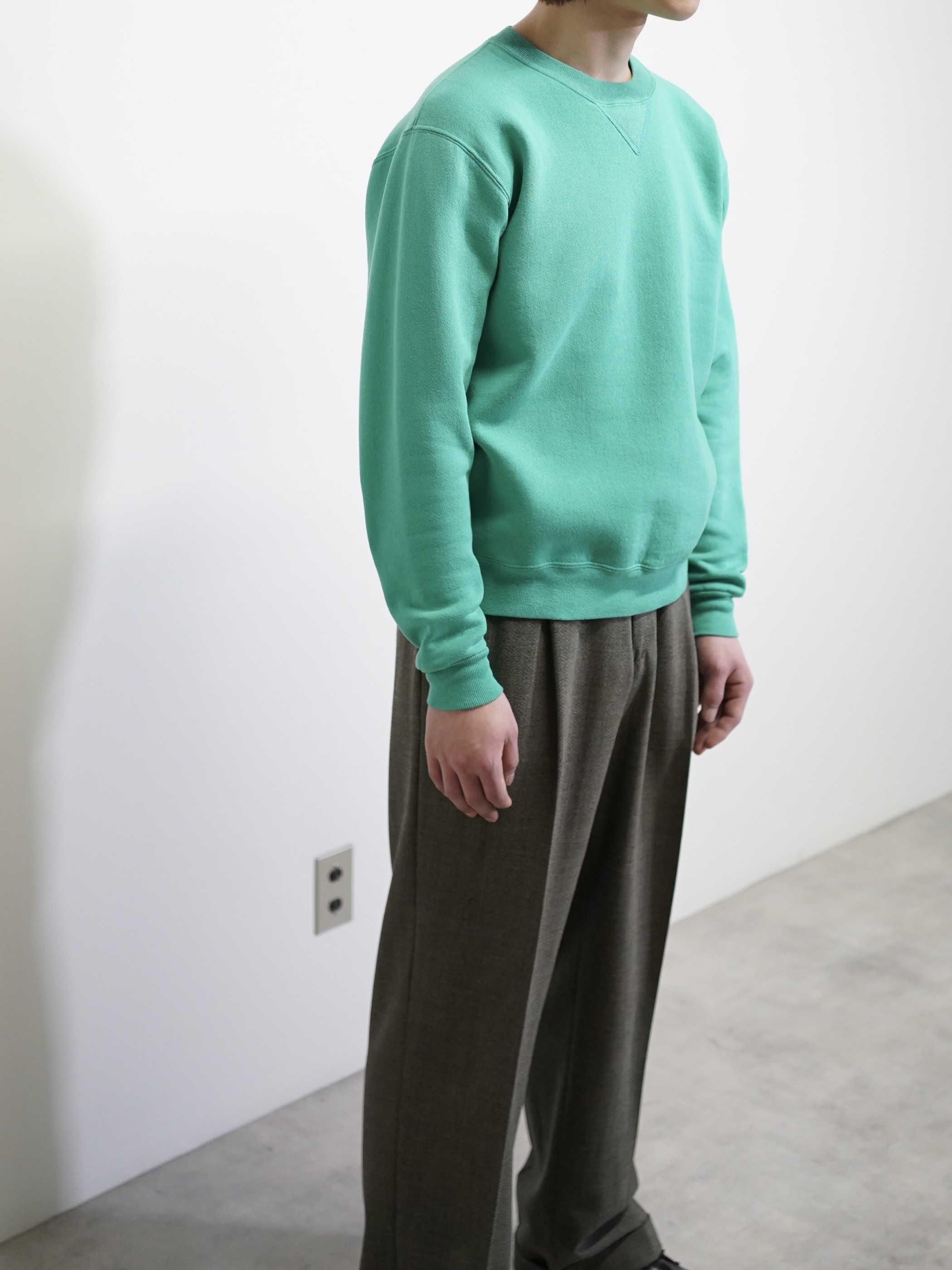 1990's RUSSELL ATHLETIC Plain sweat shirts/Made in USA