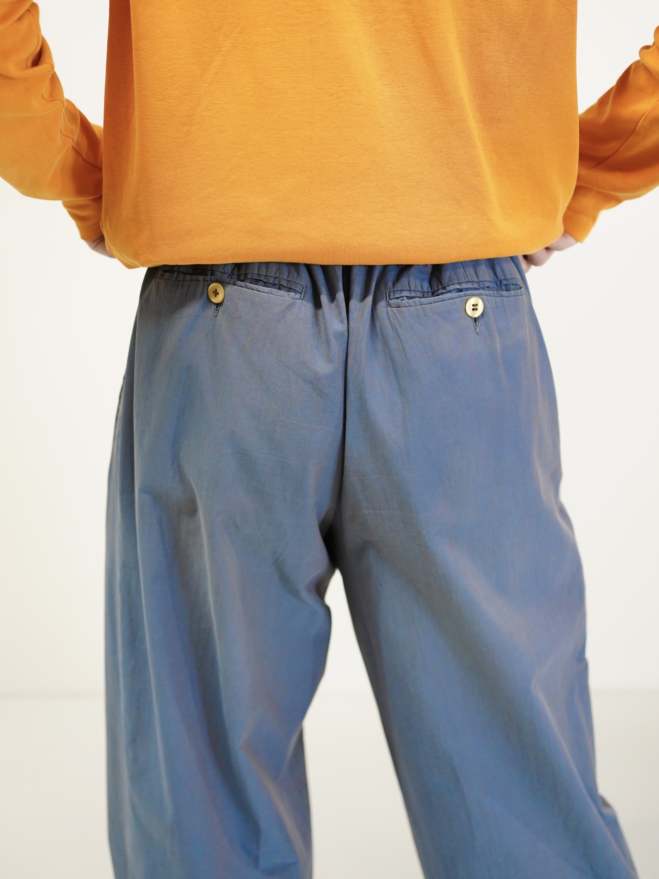 1980's~ Lindbergh Viscose Poly 玉蟲 2tuck slacks