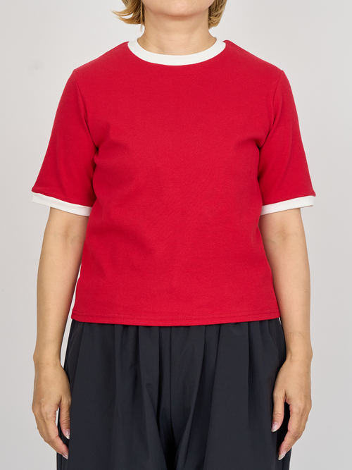 【受注商品】ringer t-shirt・RED 【受注商品】ringer t-shirt・RED