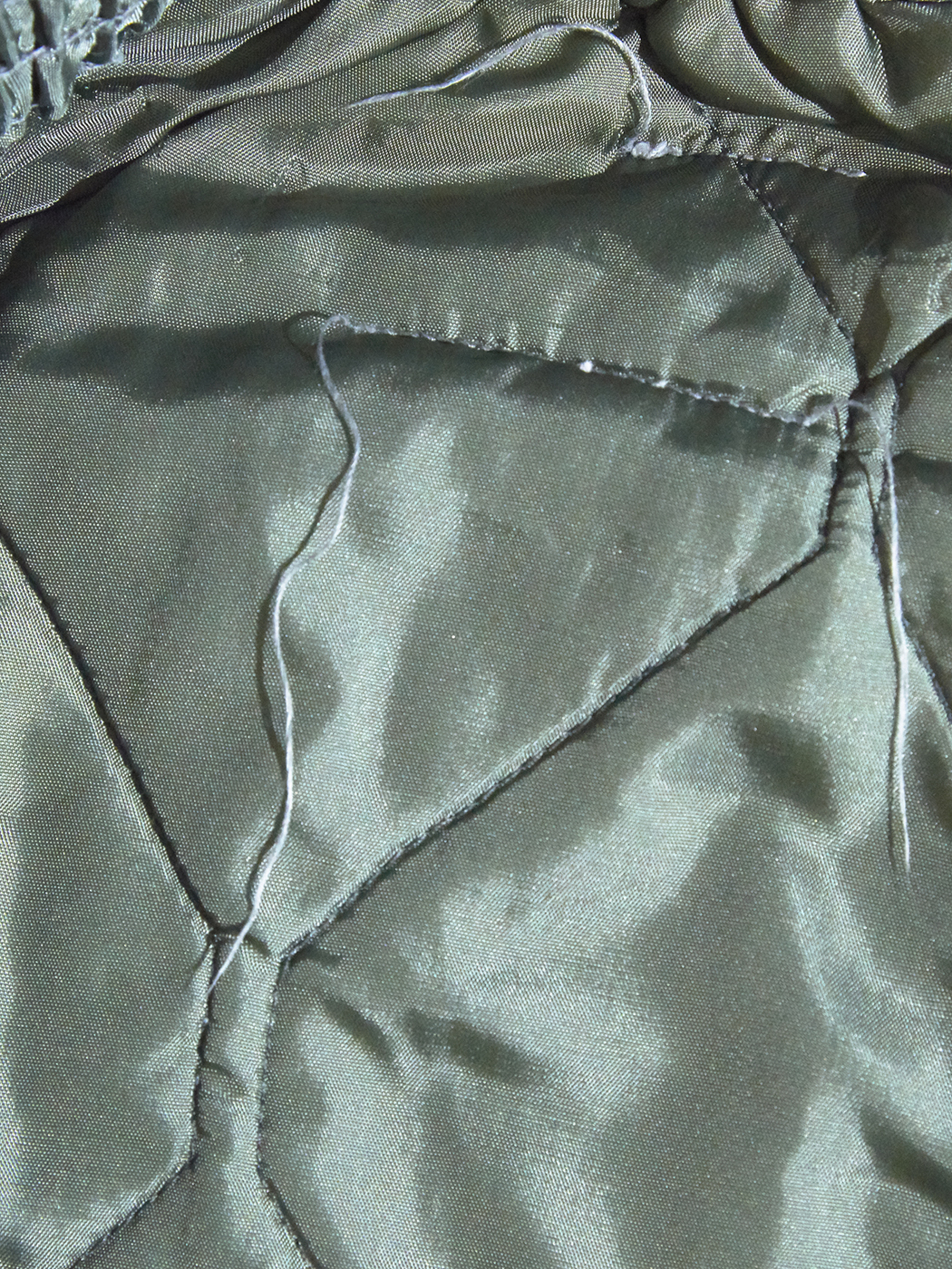 1980-90s? "US Air Force" CWU-9P quilting liner trousers -SAGE GREEN-