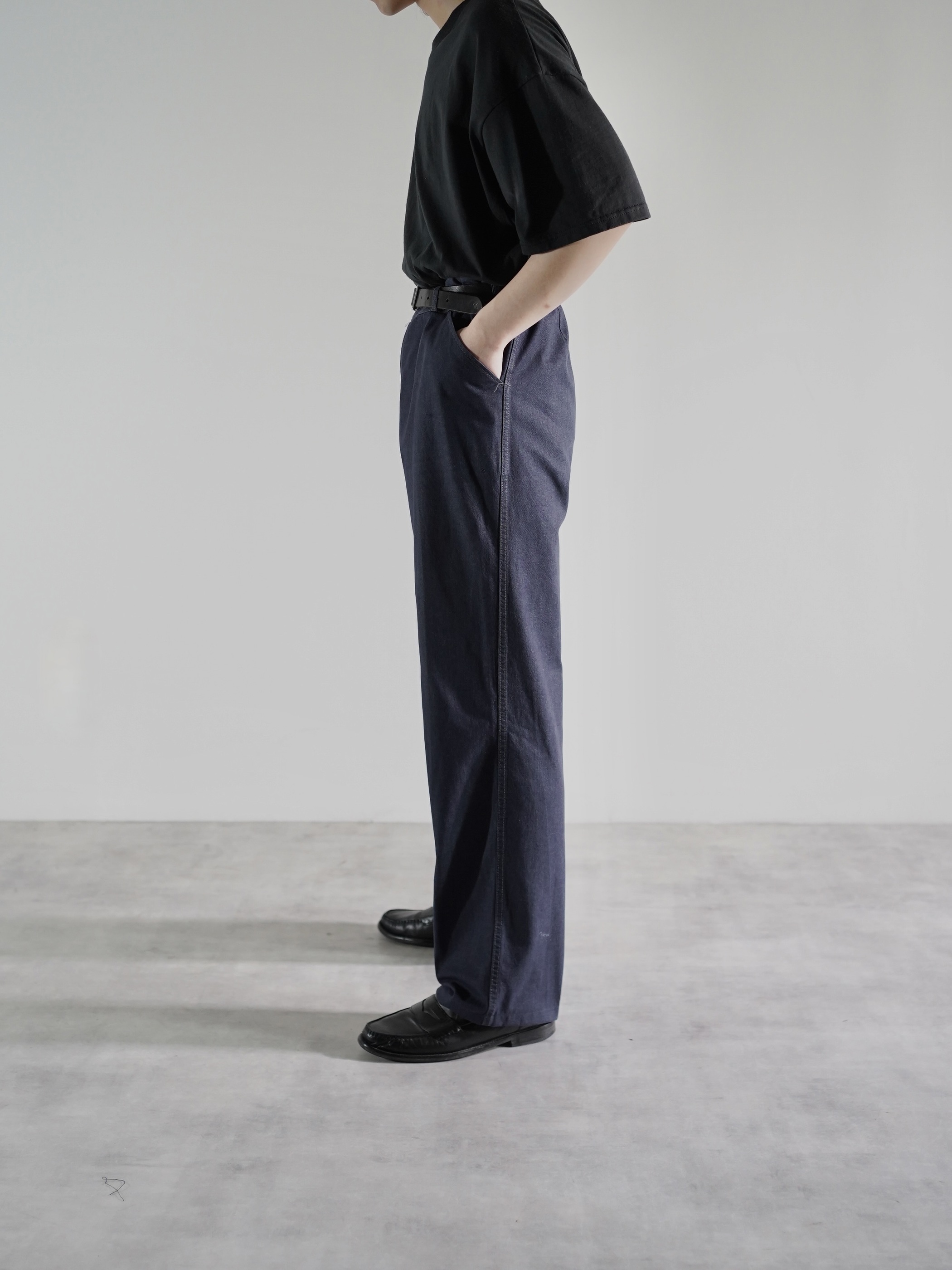 1980's- Euro Vintage tuck Twill Work pants / Garment Dye
