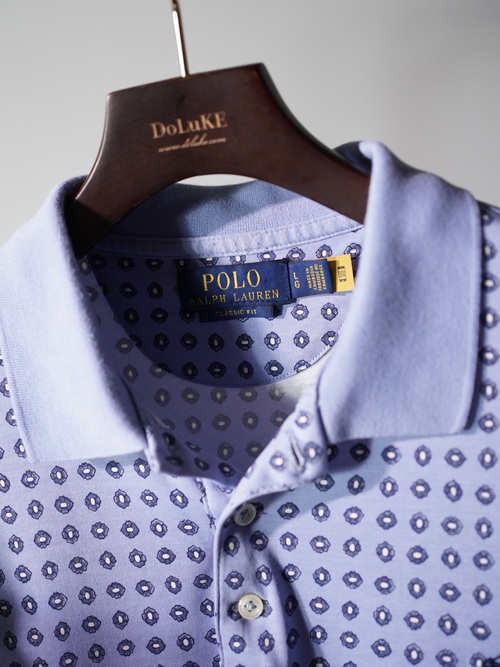POLO RALPH LAUREN Smooth cotton flower pattern Logo polo shirts