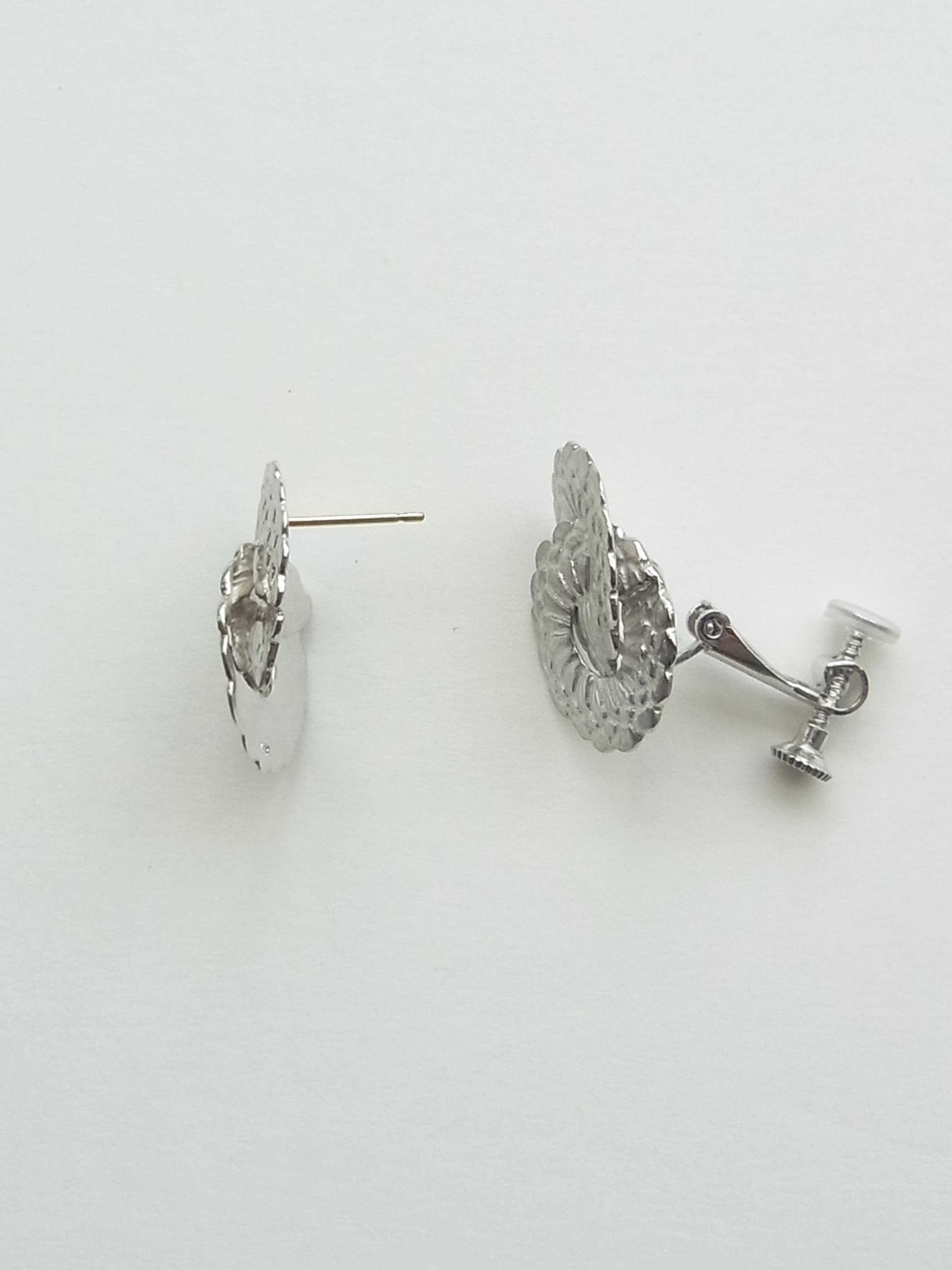feather circle  pierce/earrings