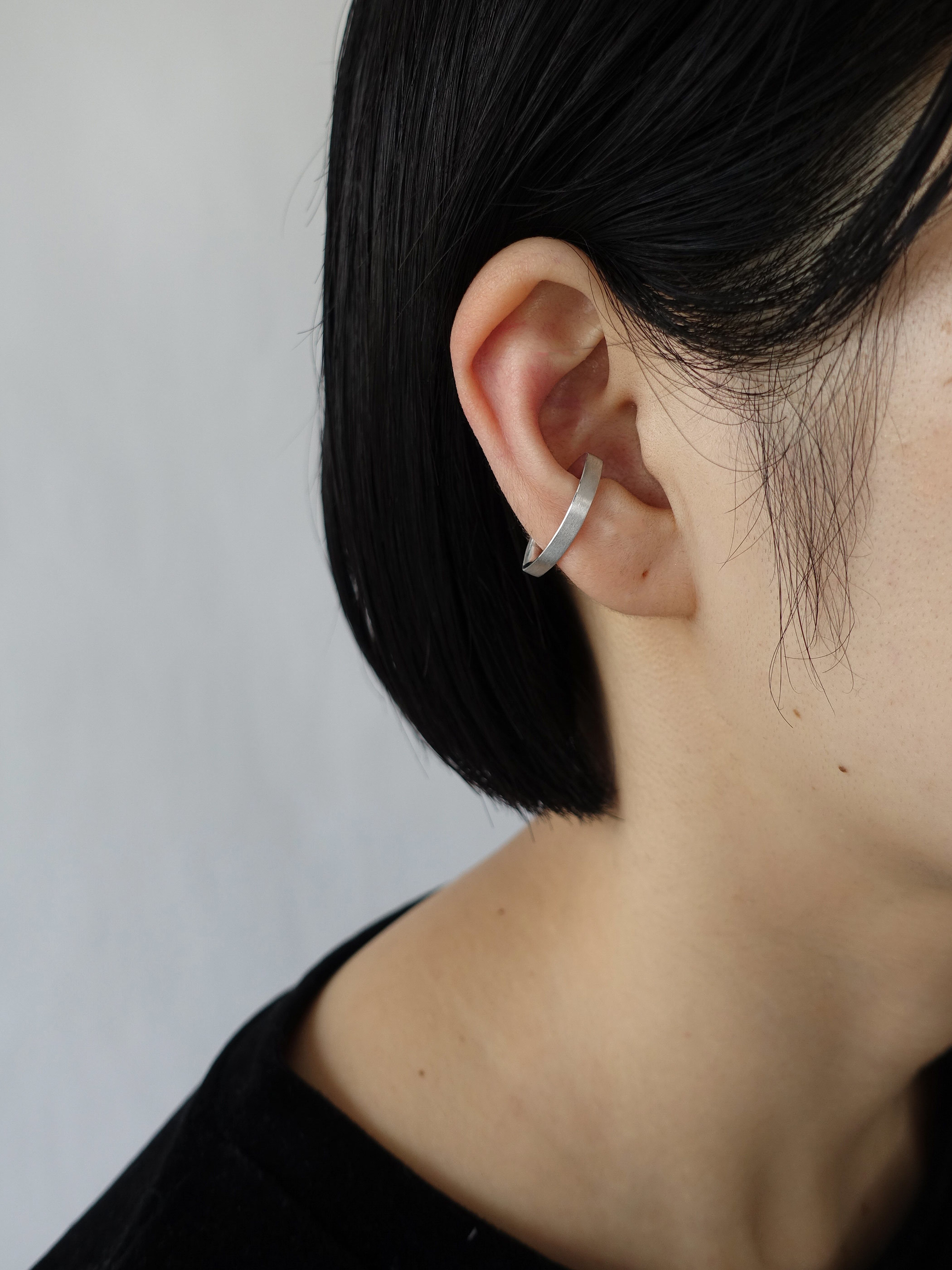 〈ANALYZE〉flat Leaf ear cuff S SV