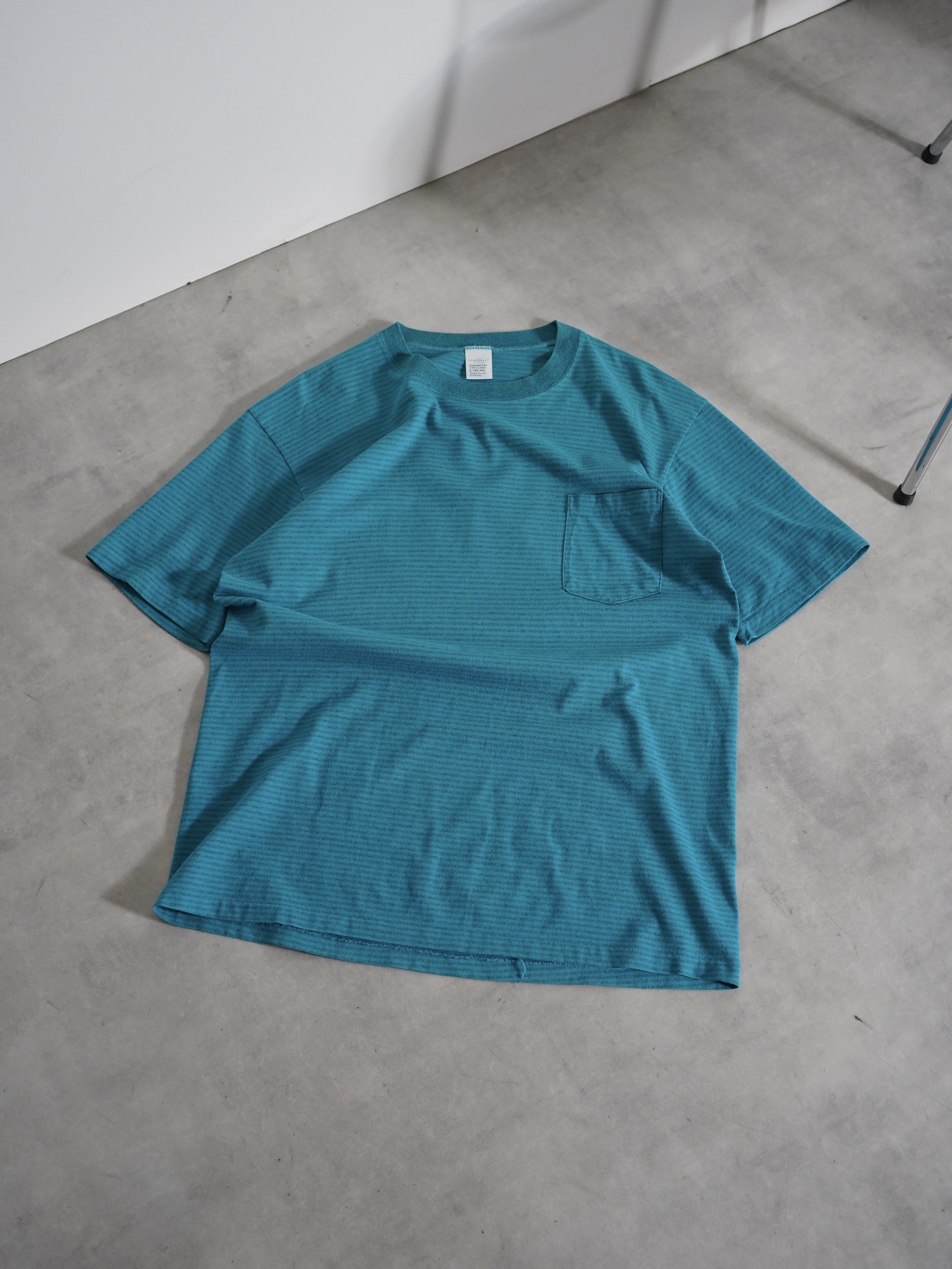 1990's TOWNCRAFT 染み込み Border Tee / Made in USA