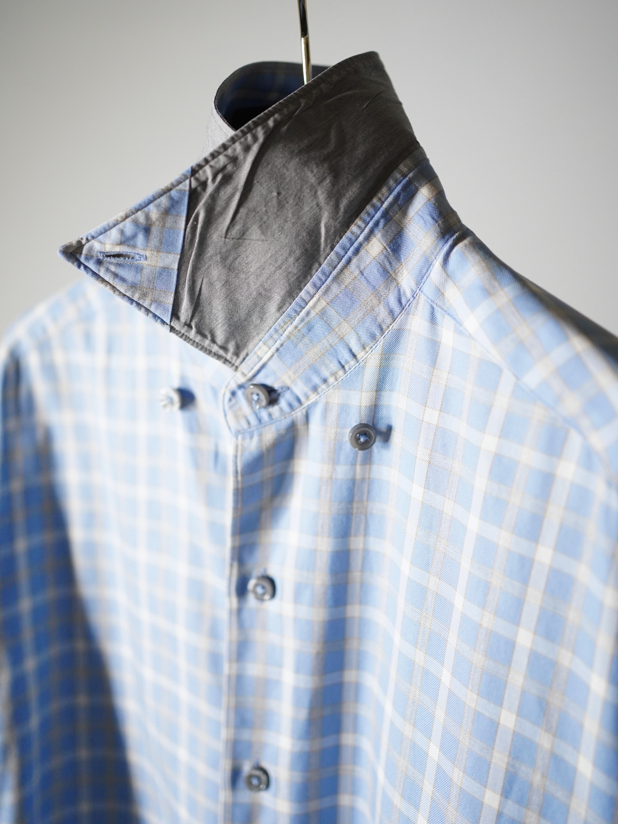 Ermenegildo Zegna Cotton 隠しB.D. dress shirt / Made in Turkey