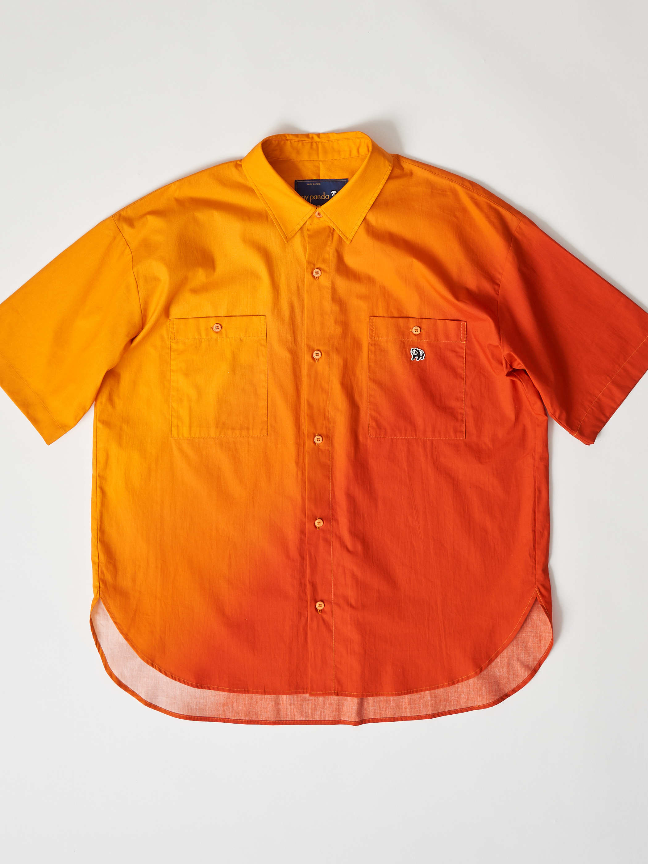 【受注商品】gradation short sleeve shirt・YELLOW×ORANGE