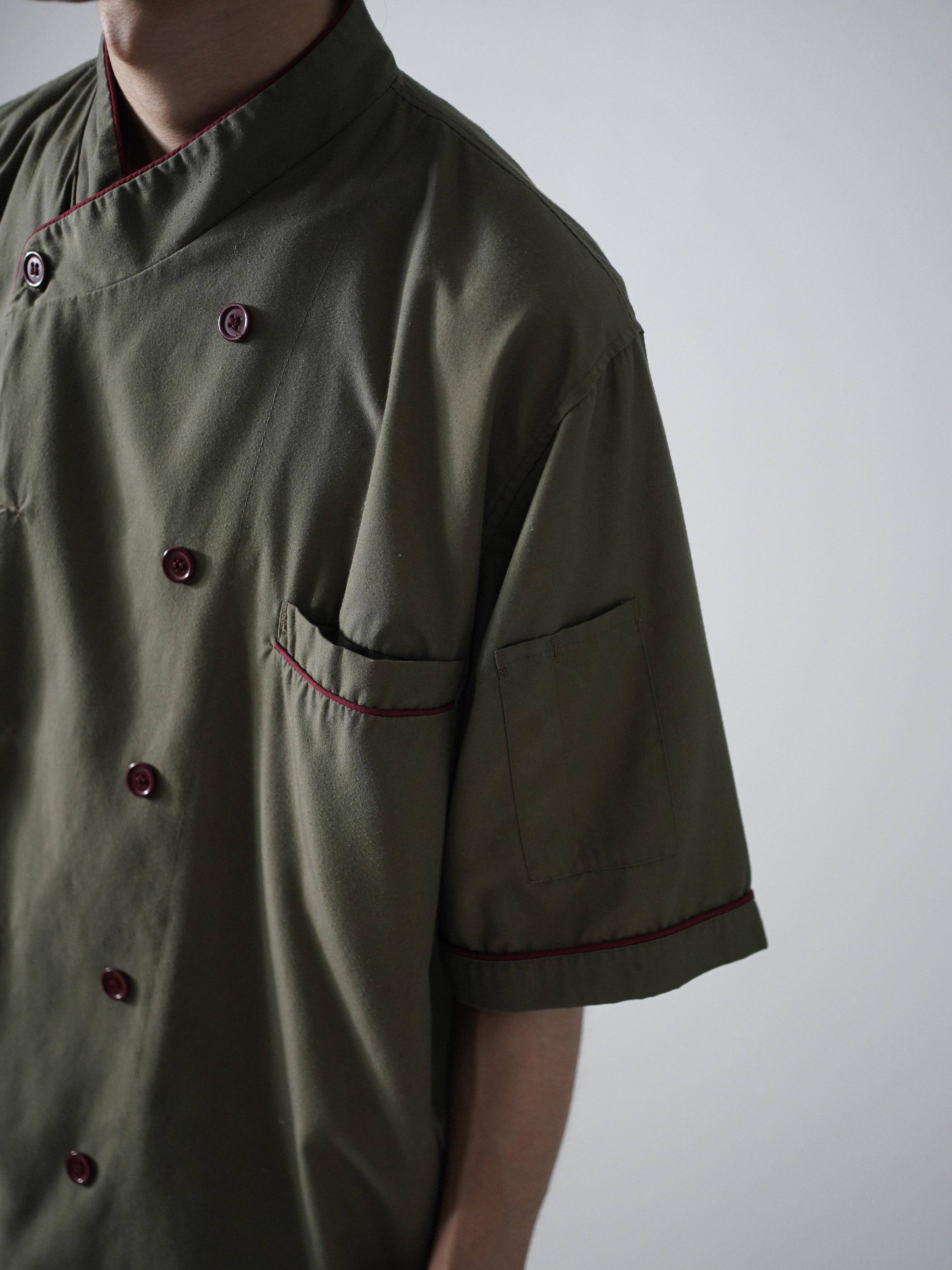 S/S Double-breasted design Chef shirts