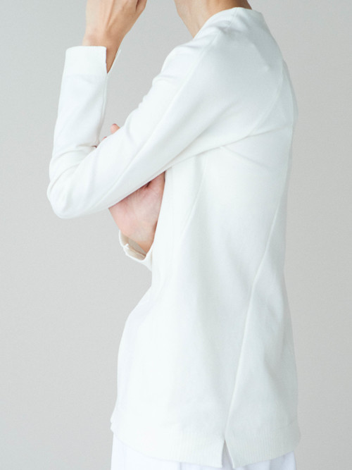 Work Wear collection Women’s R Necked Sweater White(ラウンドネックセーター・ホワイト)