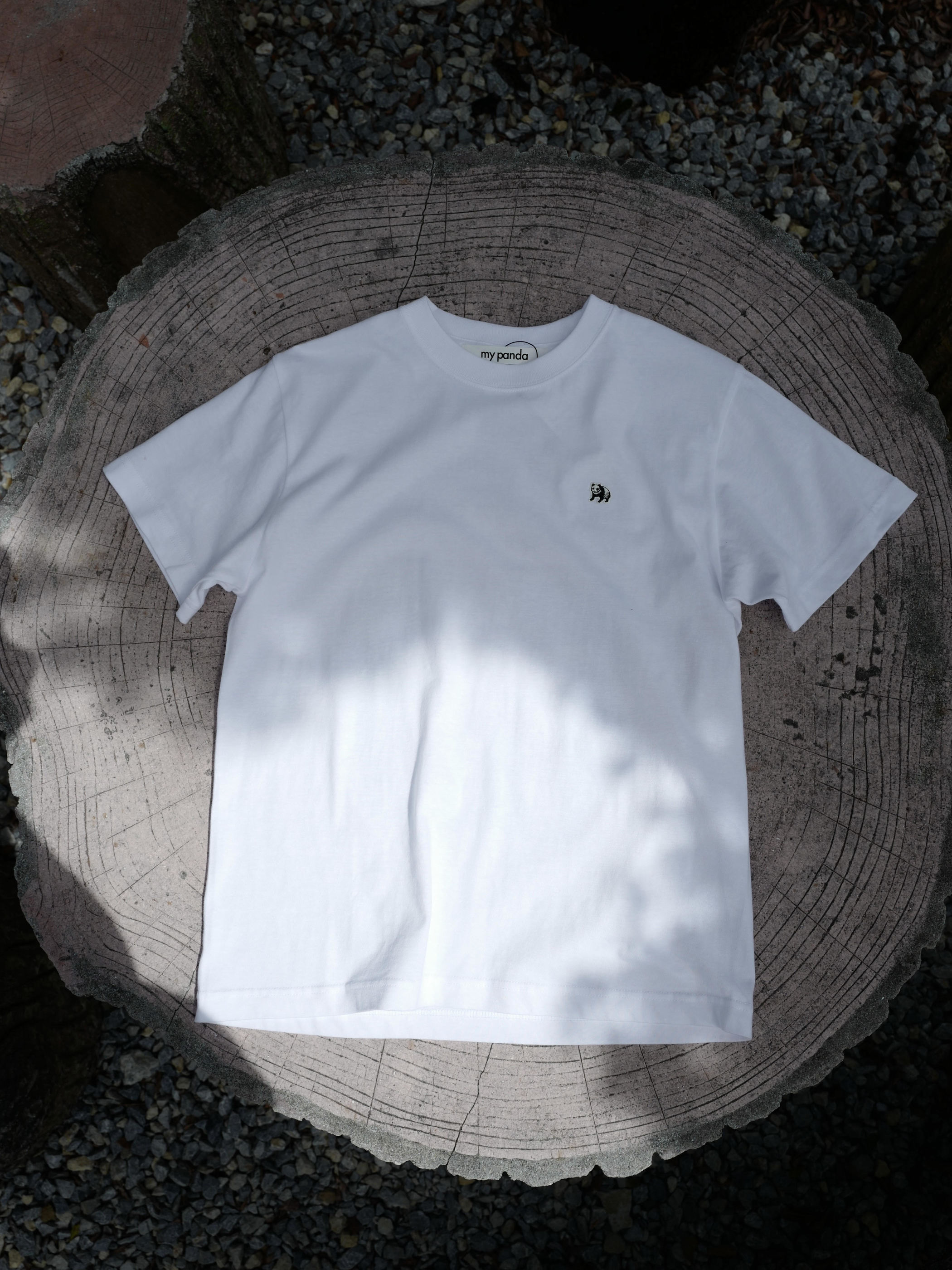 【沖縄スペシャル】twin pandas back print T-shirt・WHITE