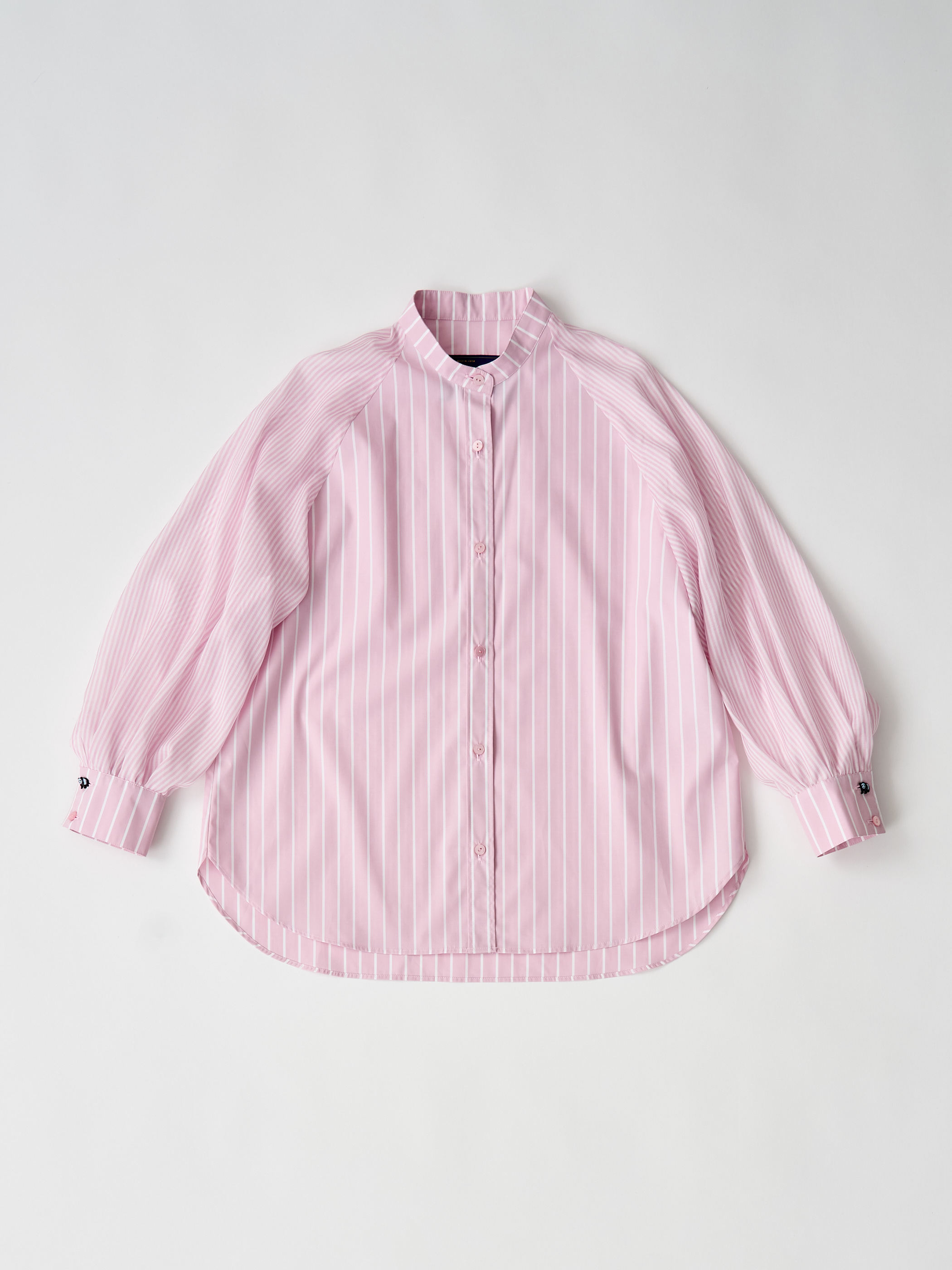 【受注商品】sheer striped blouse・LT.PINK
