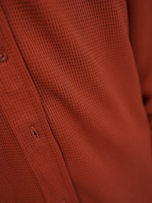 1990's HABAND Poly 100% waffle fabric L/S shirt