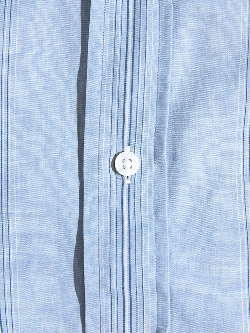 1950s "marlboro" woven stripe shirt -SAX- <SALE¥20000→¥16000>