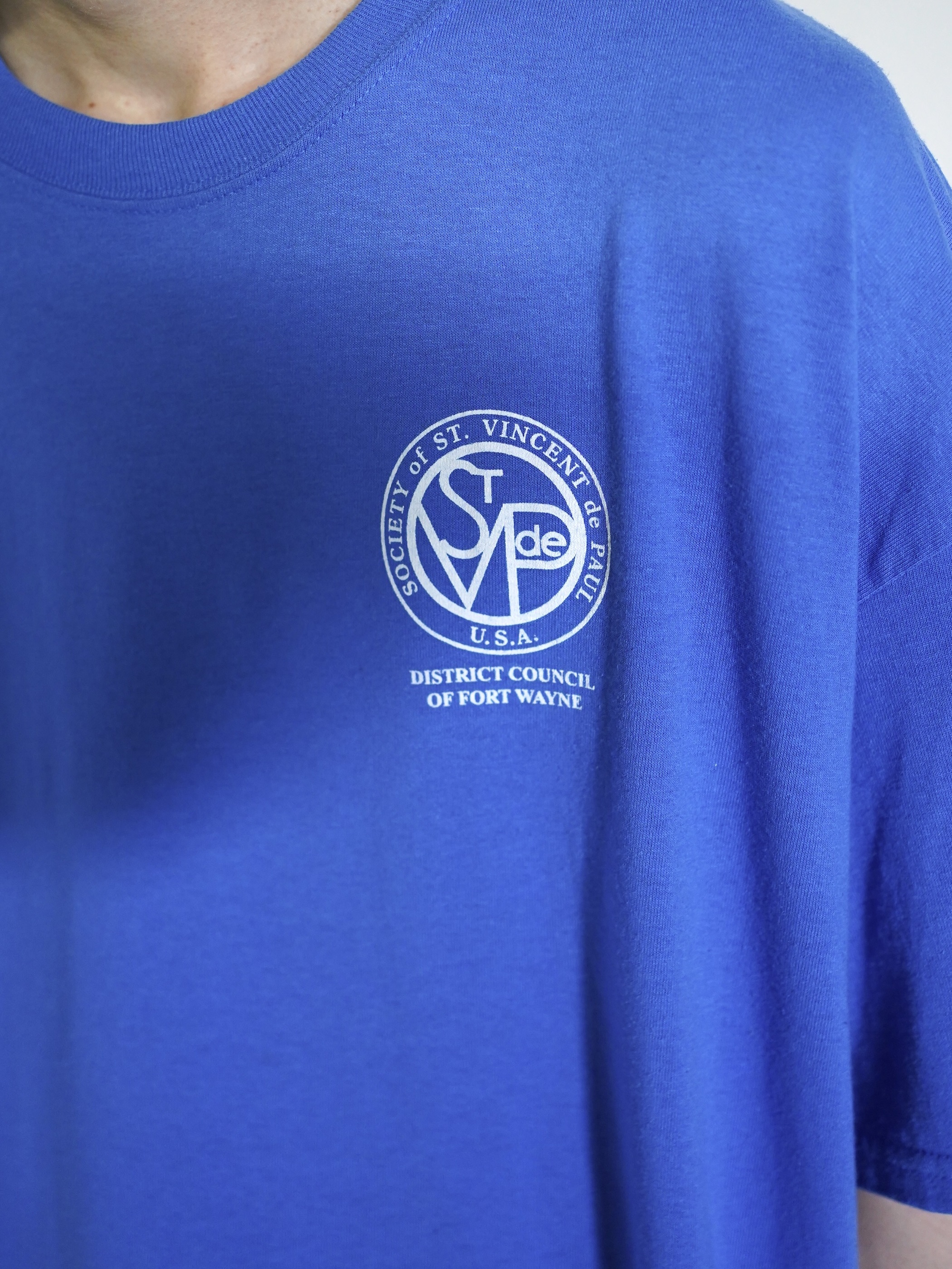 00's ST.VINCENT de PAUL 1point logo S/S print Tee