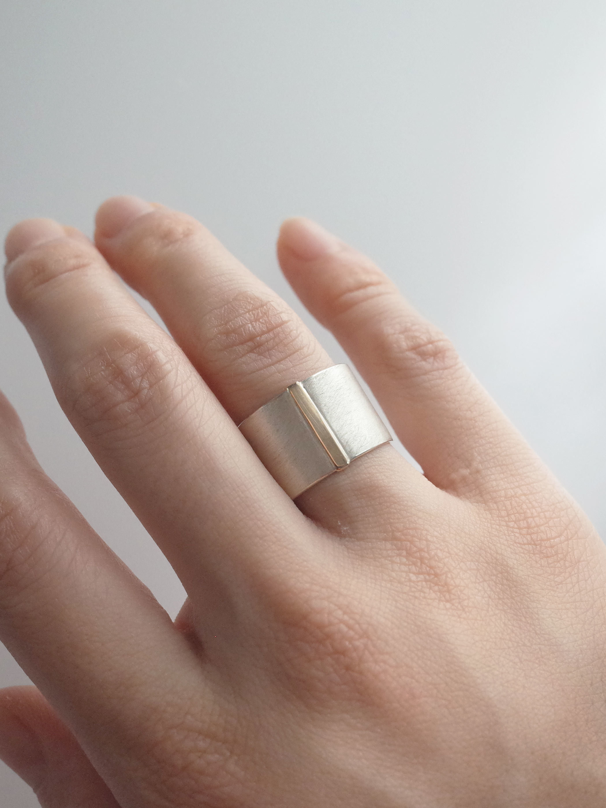 〈SIDE〉straight line ring