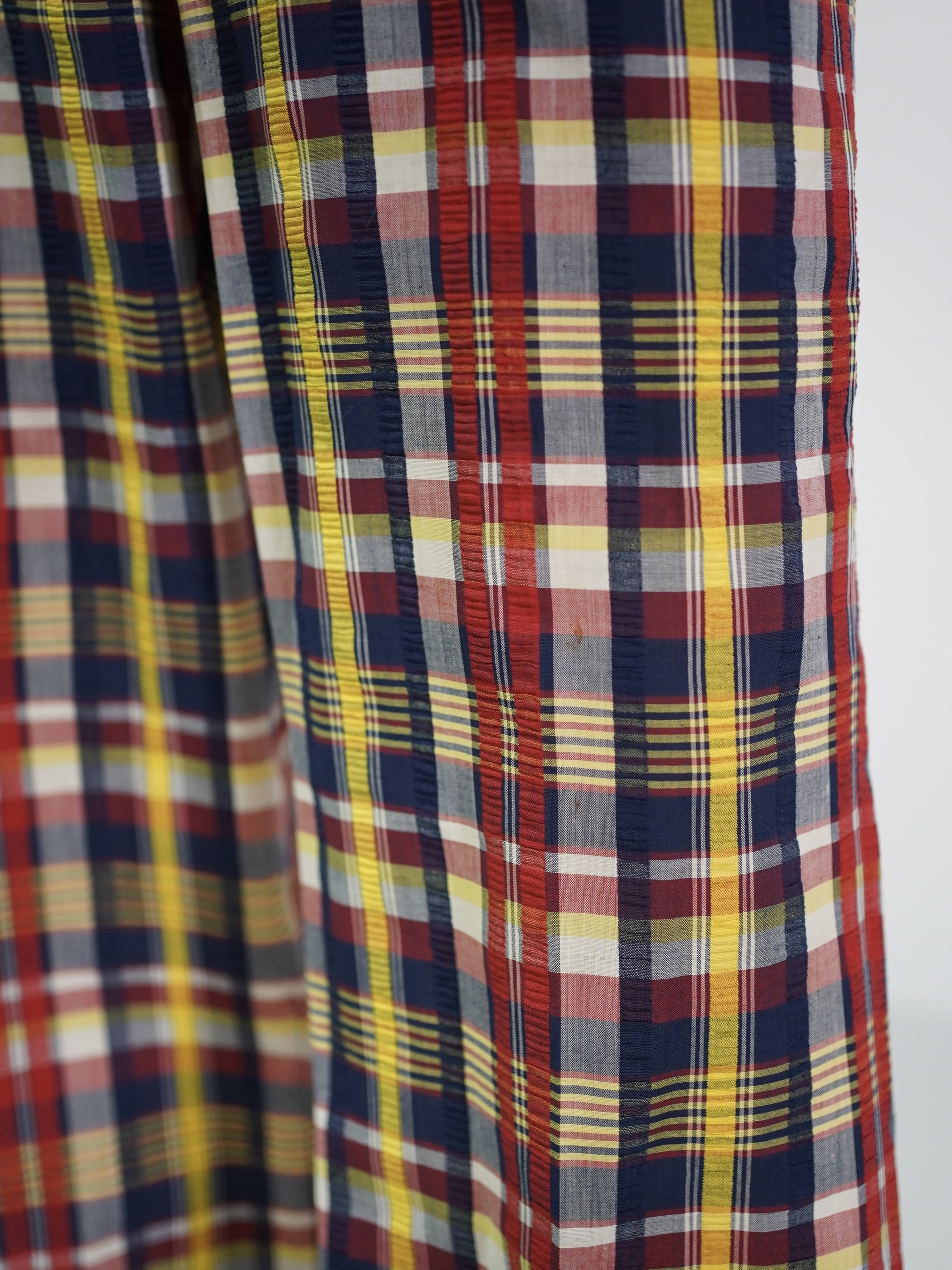 1970~ Unknown Seersucker flare check golf pants