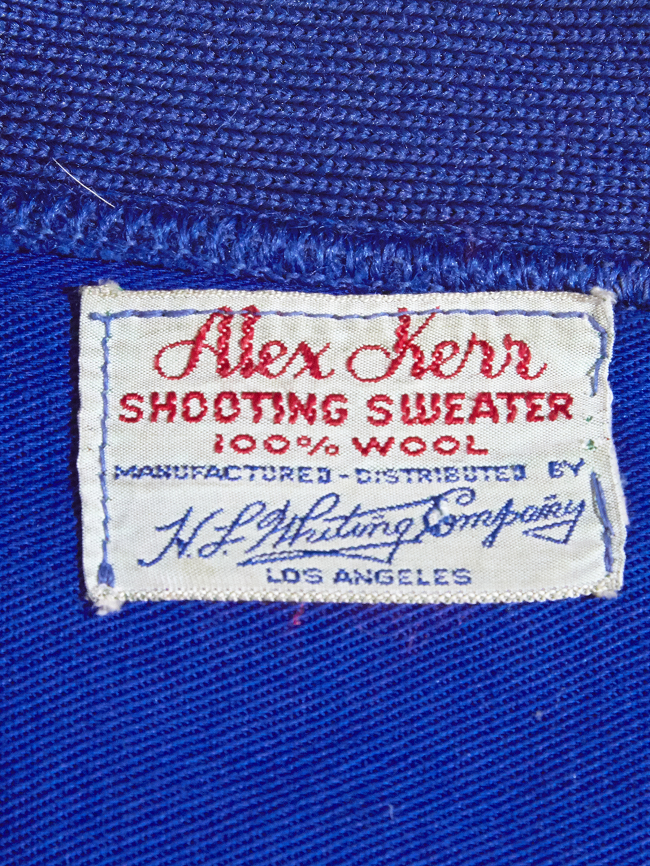 1960s "Alex Kern" wool shooting knit -BLUE-
