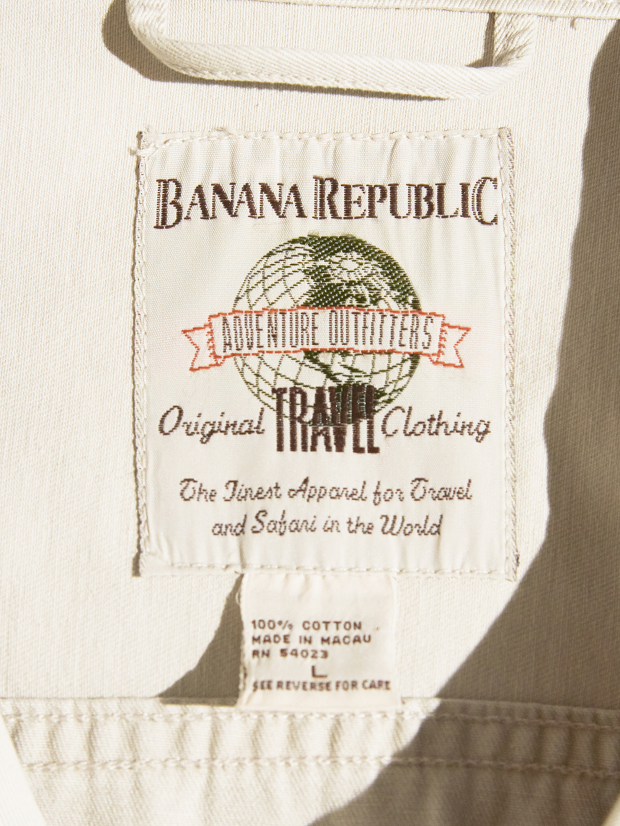 1980s "BANANA REPUBLIC" trucker jacket -ECRU-