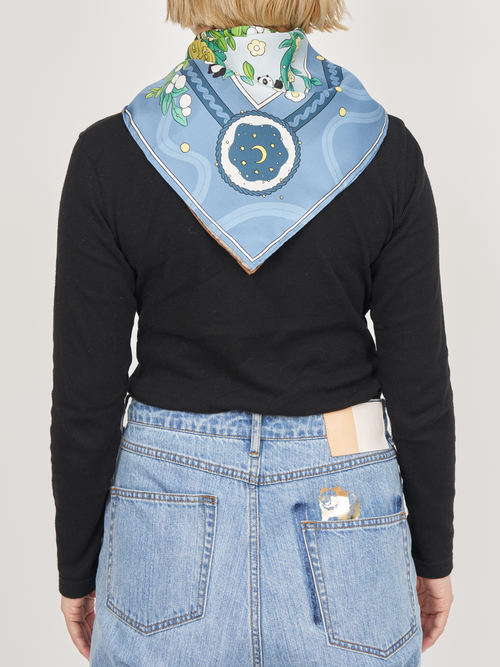 【受注商品】panda world scarf・COLORFUL