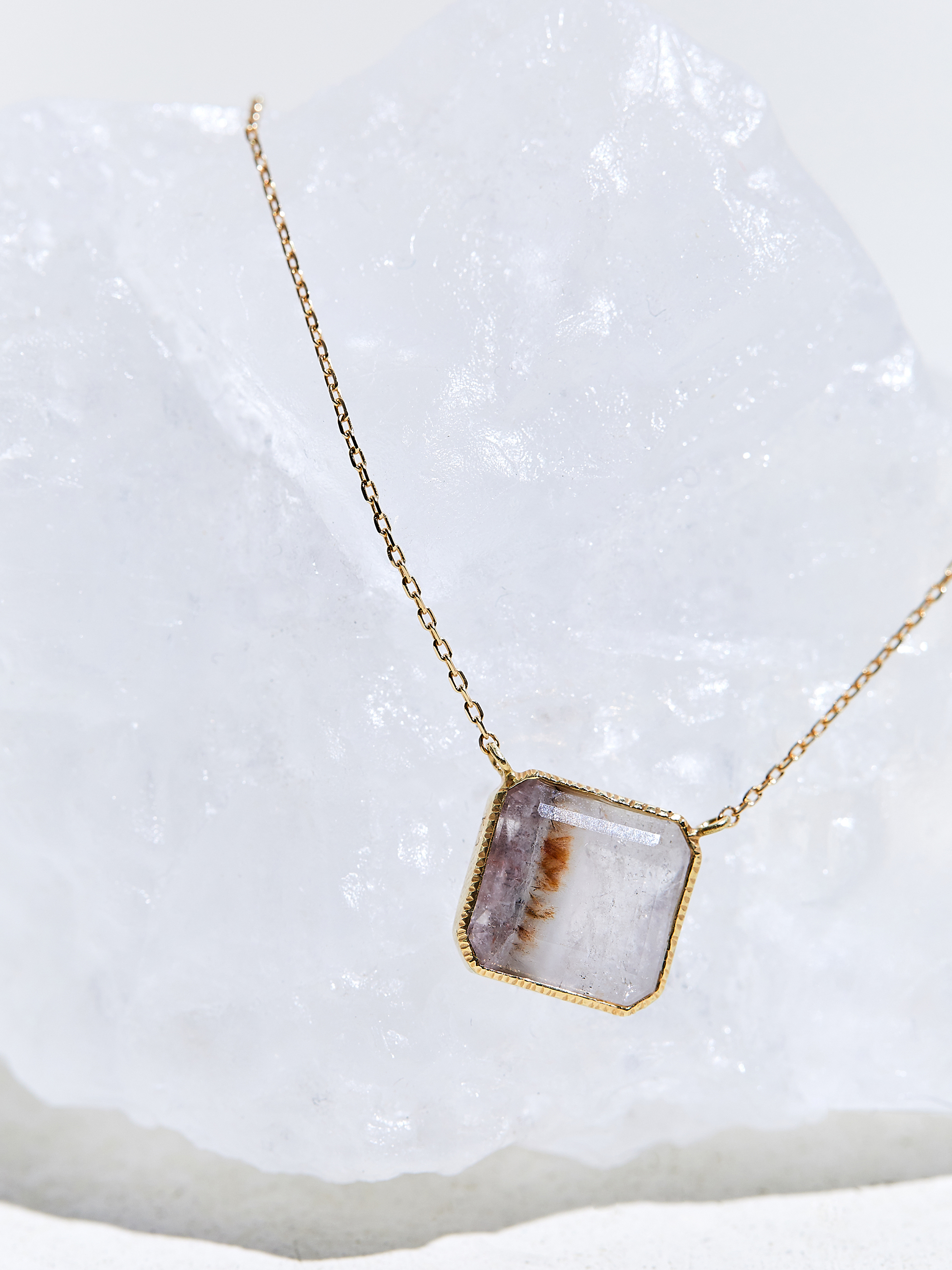 【SOLD OUT】BIRTHDAY STONE NECKLACE　 2月：AMETHYST