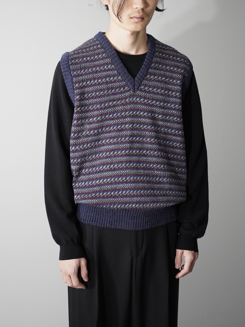 THE FOX COLLECTION Acryl Wool knit Vest / Dead Stock