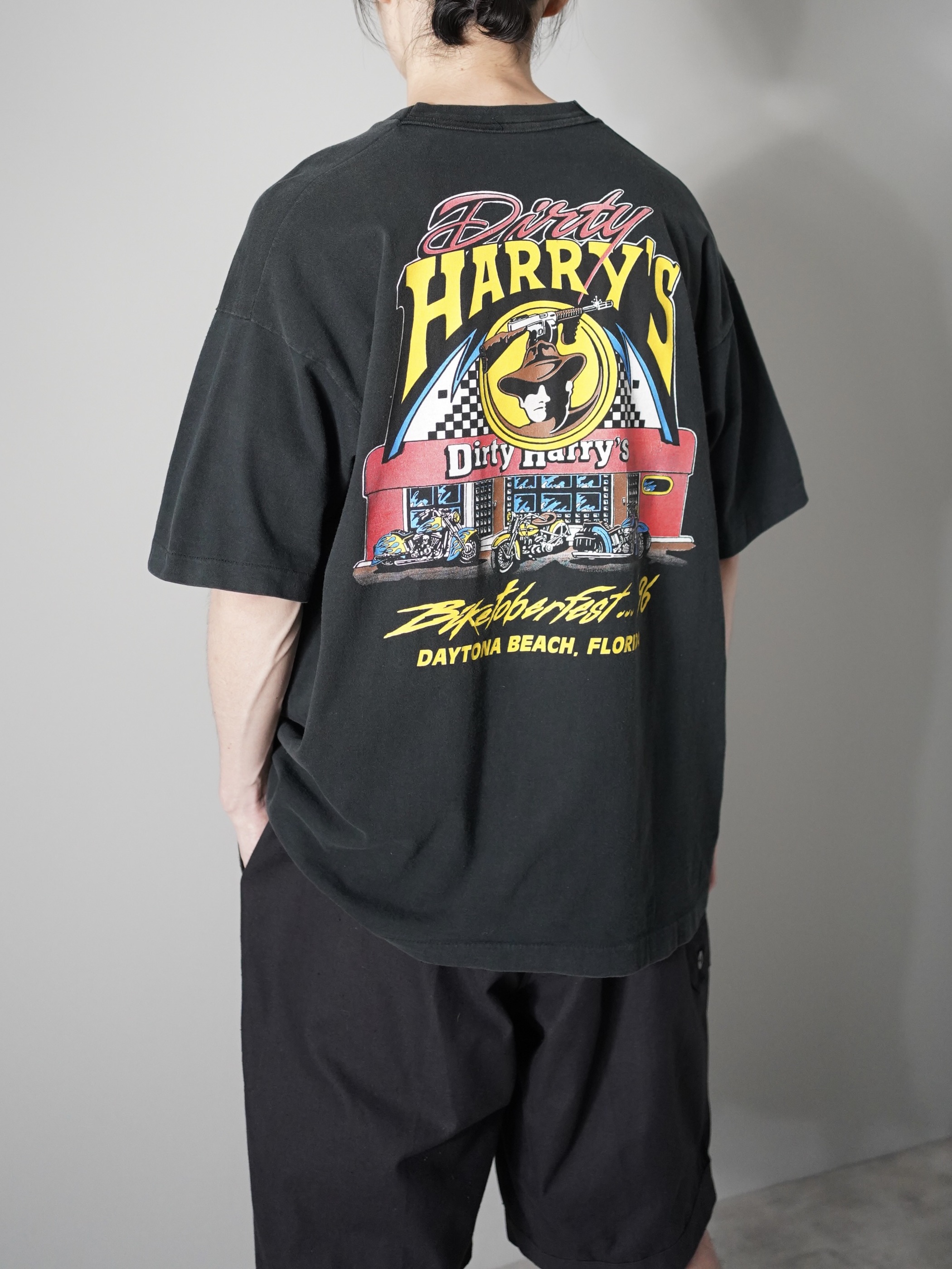 1996's Dirty Harry's 両面print T-shirts 