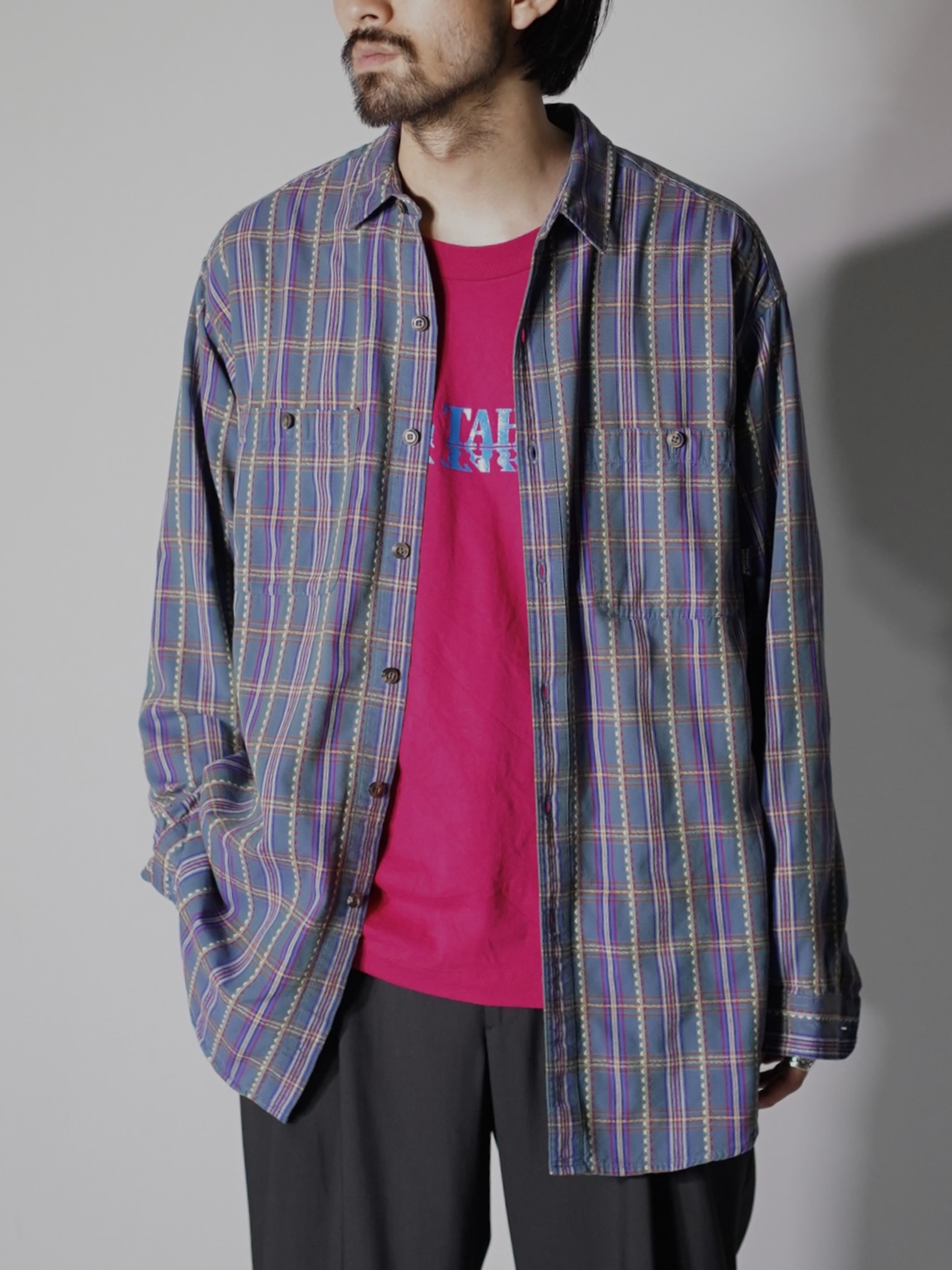 93's Patagonia 雪無しタグ期 L/S Cotton flannel shirts