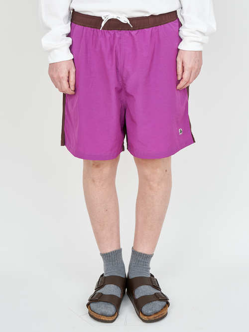 【受注商品】bicolor short pants・PURPLE×BROWN