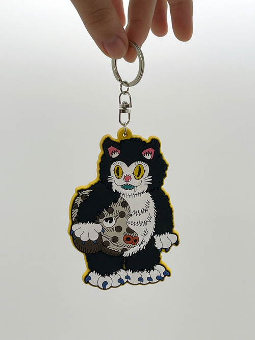 石黒亜矢子　桃猫前掛け 石黒亜矢子個人専門店 月光蔵 | 桃猫前掛け