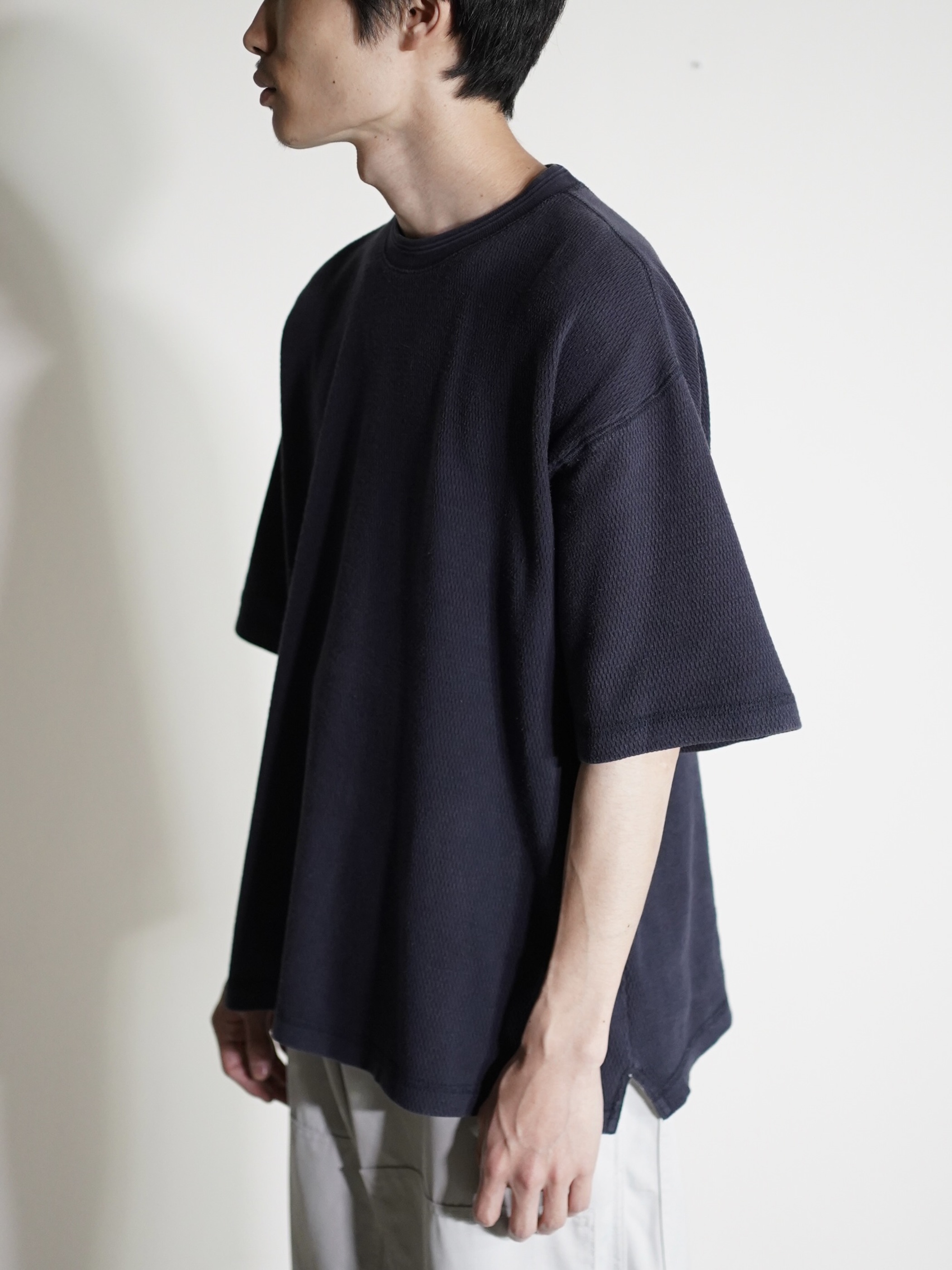 1990's JOCKEY 凹凸 fabric s/s T-shirt