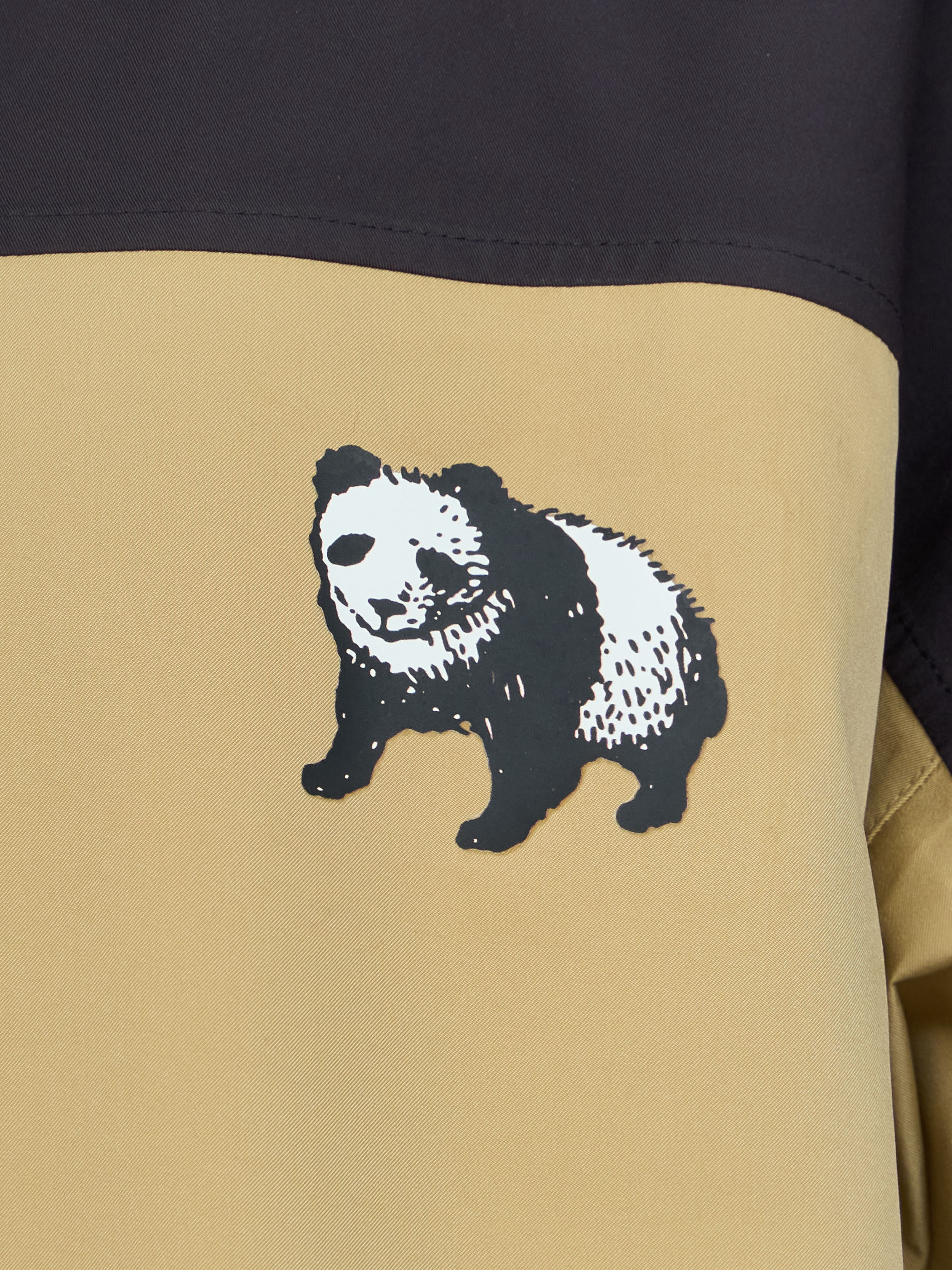 【受注商品】two-tone mountain parka・BEIGE×BLACK