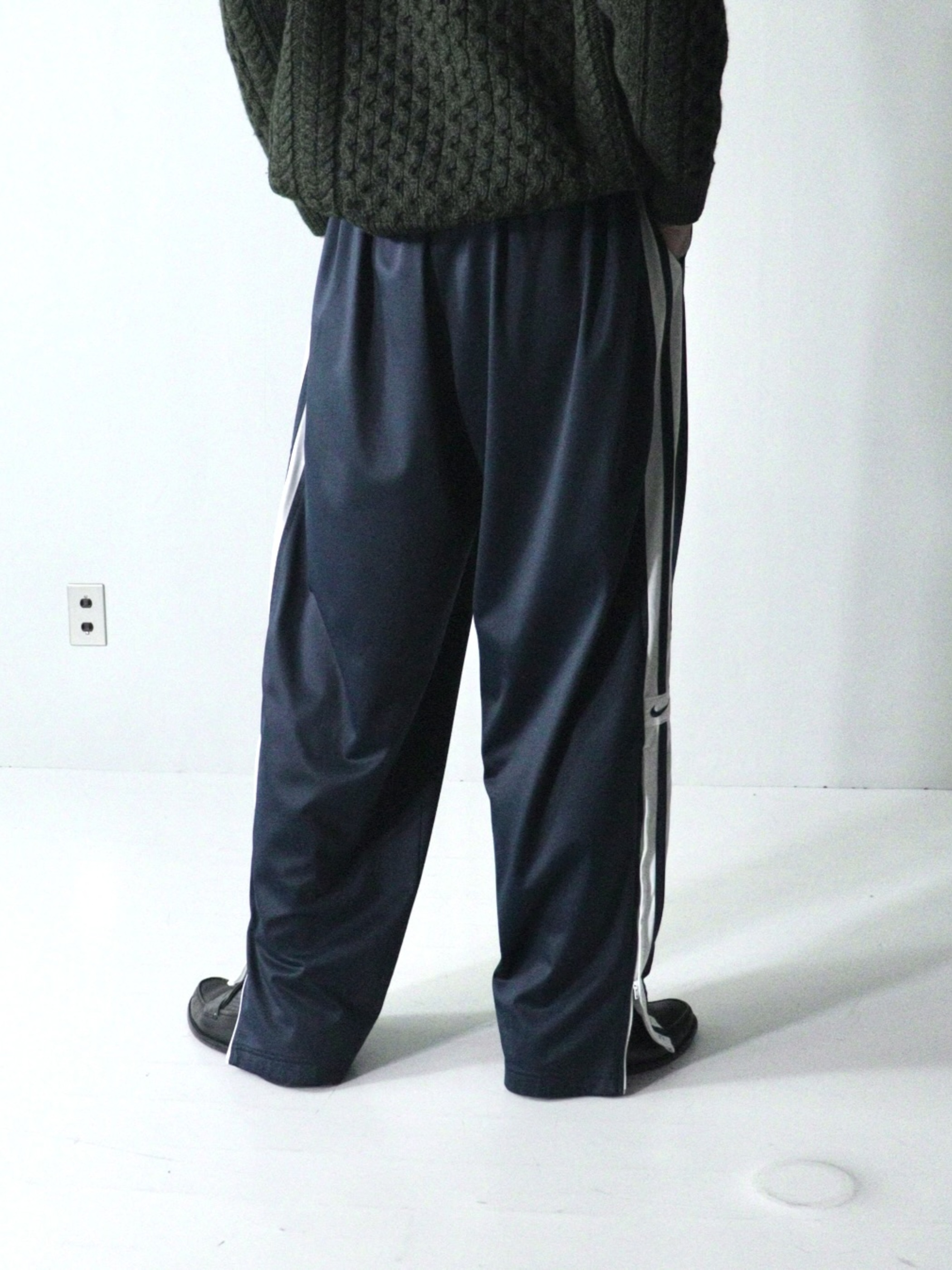 00's NIKE Side line&logo jersey track pants