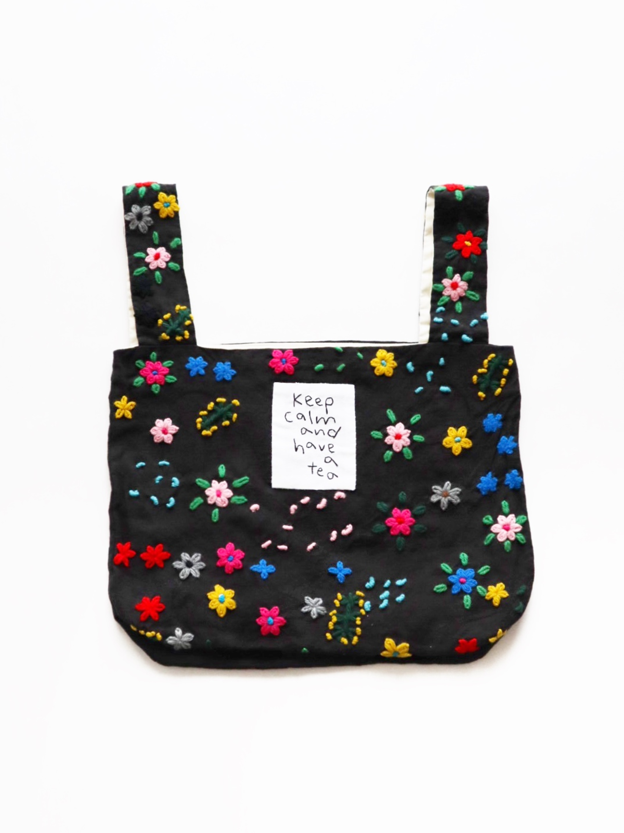 wool yarn embroidery bag