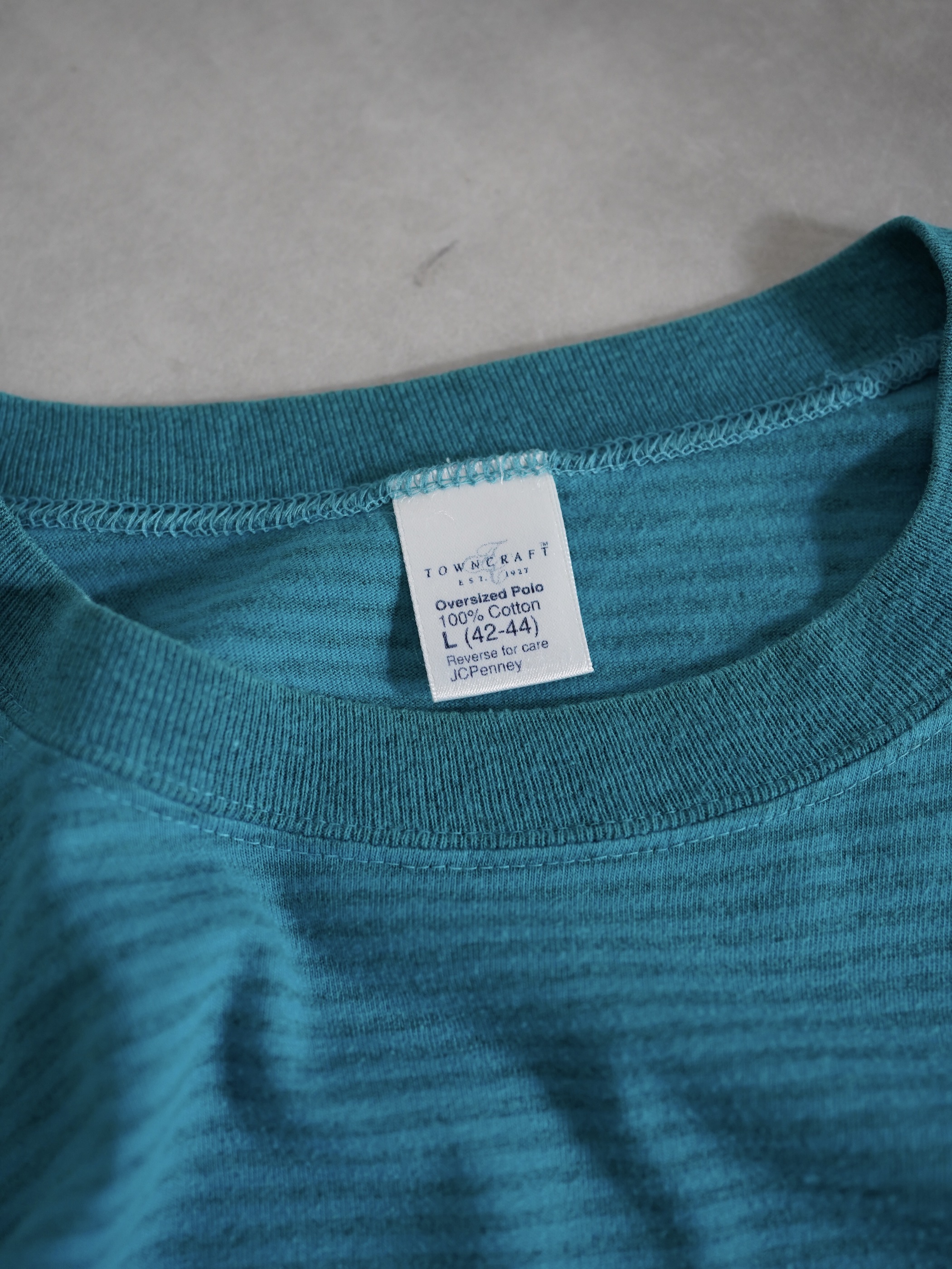 1990's TOWNCRAFT 染み込み Border Tee / Made in USA