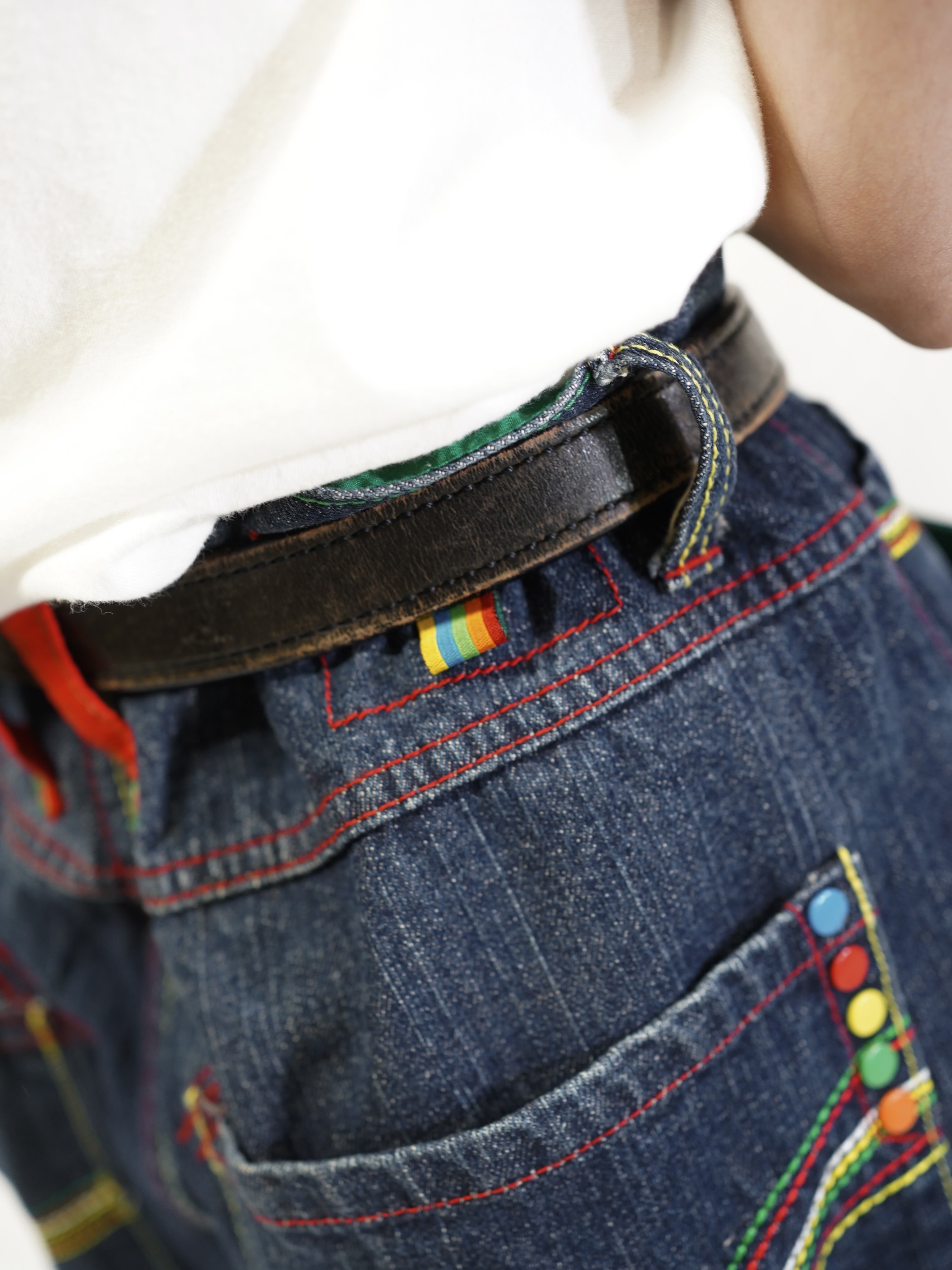 1990-00's Members Property Wide baggy Denim pants