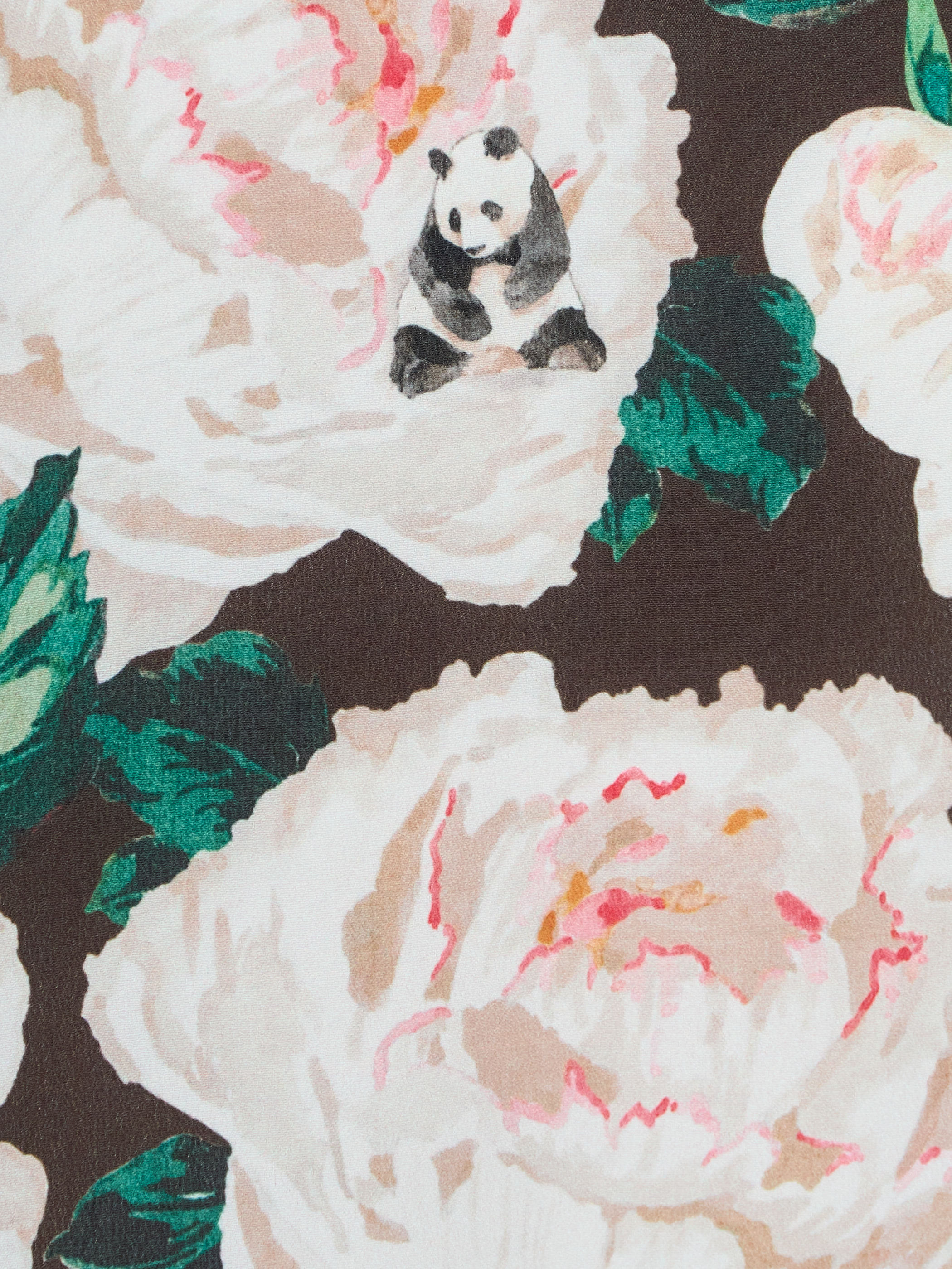 【受注商品】panda printed camisole・BLACK