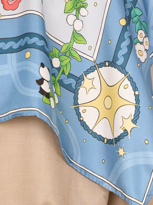 【受注商品】panda world scarf・COLORFUL