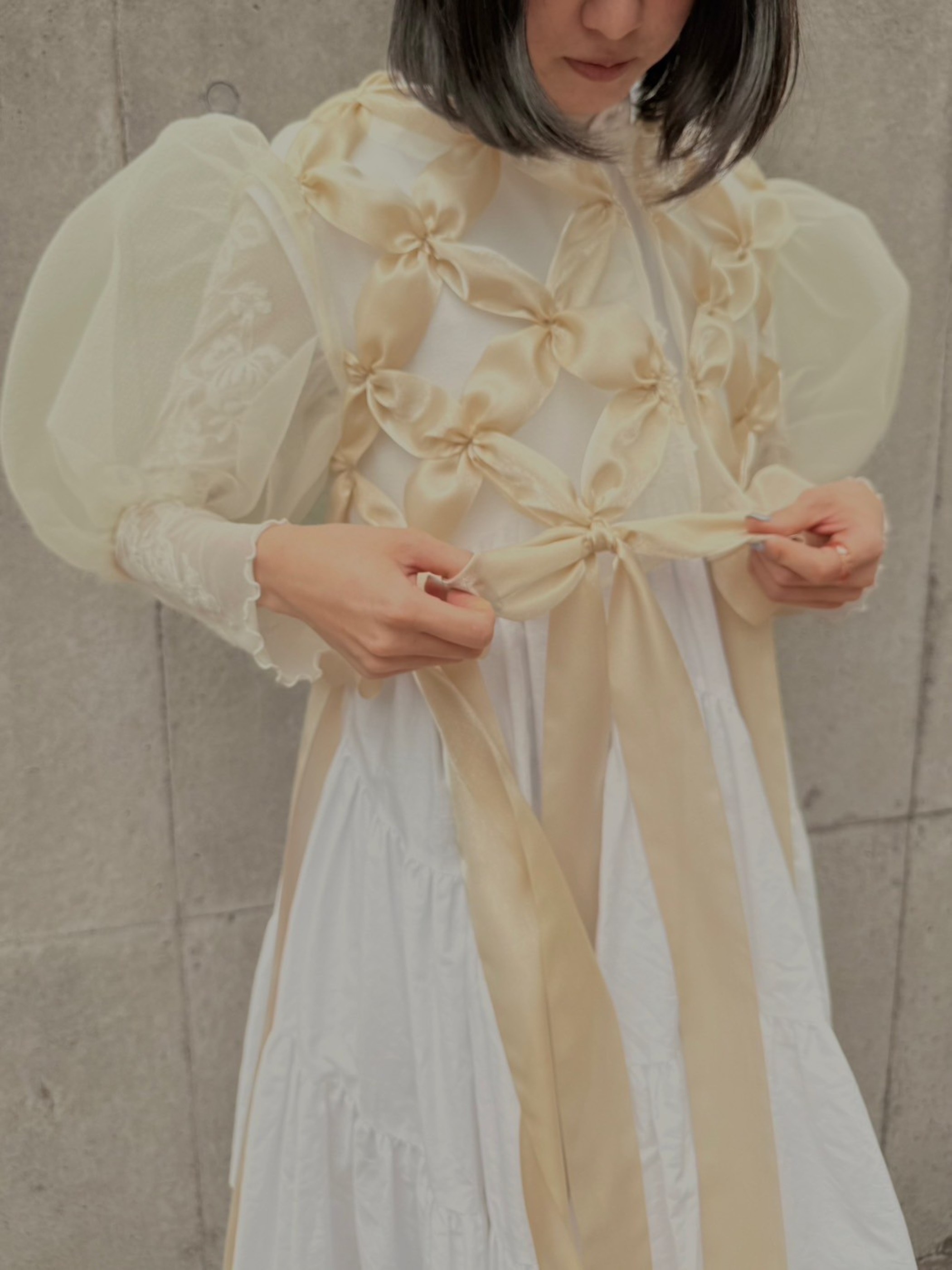 トップス Ribbon Bolero Blouse MAISON SPECIAL（メゾンスペシャル）の「Ribbon Bolero Blouse